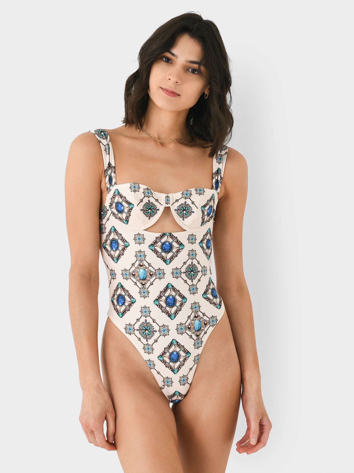 Agua By Agua Bendita Women's Citrino Platero One-Piece Swimsuit