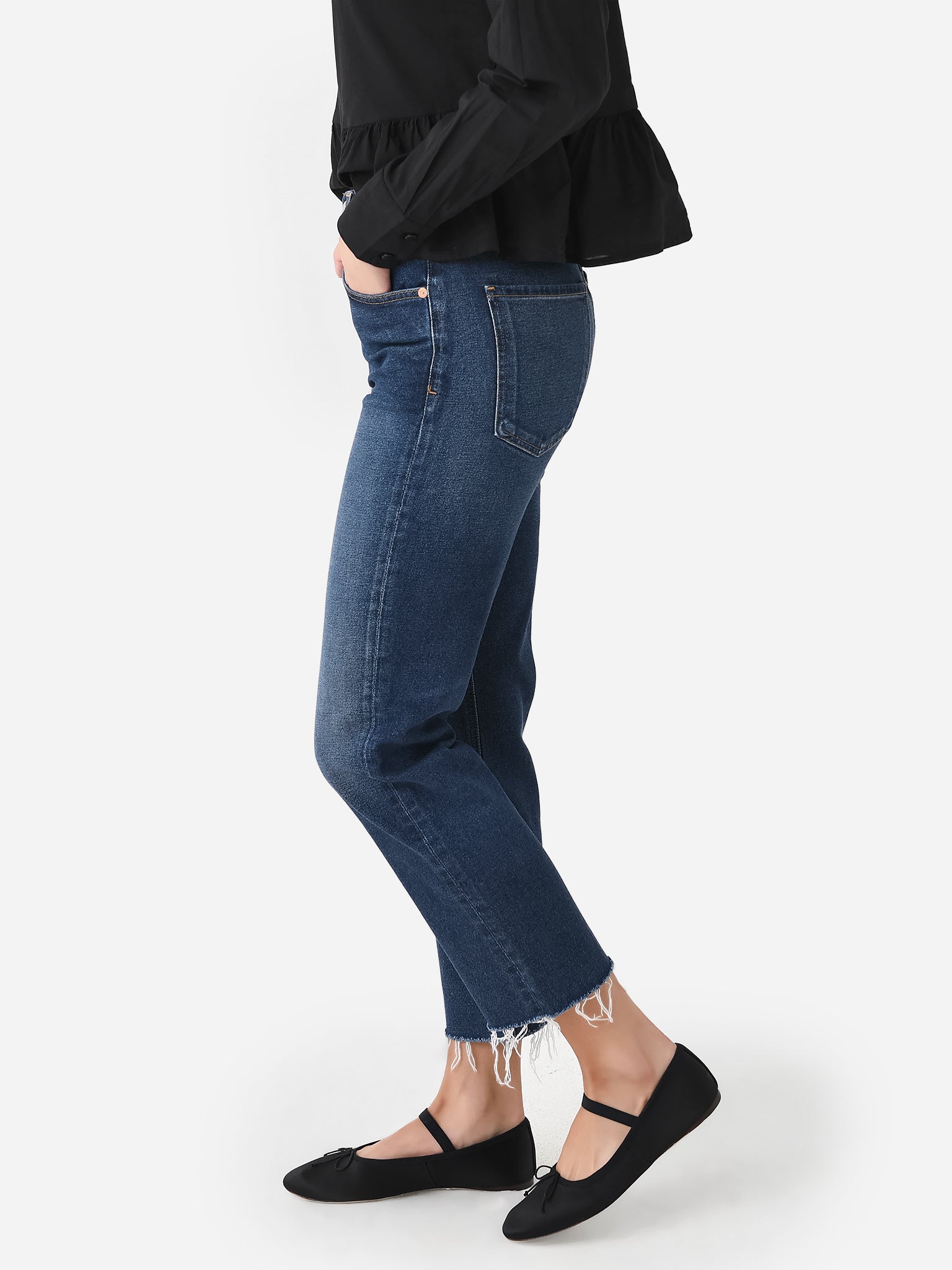 Citizens Of Humanity Women's Daphne Crop High Rise Stovepipe Jean
