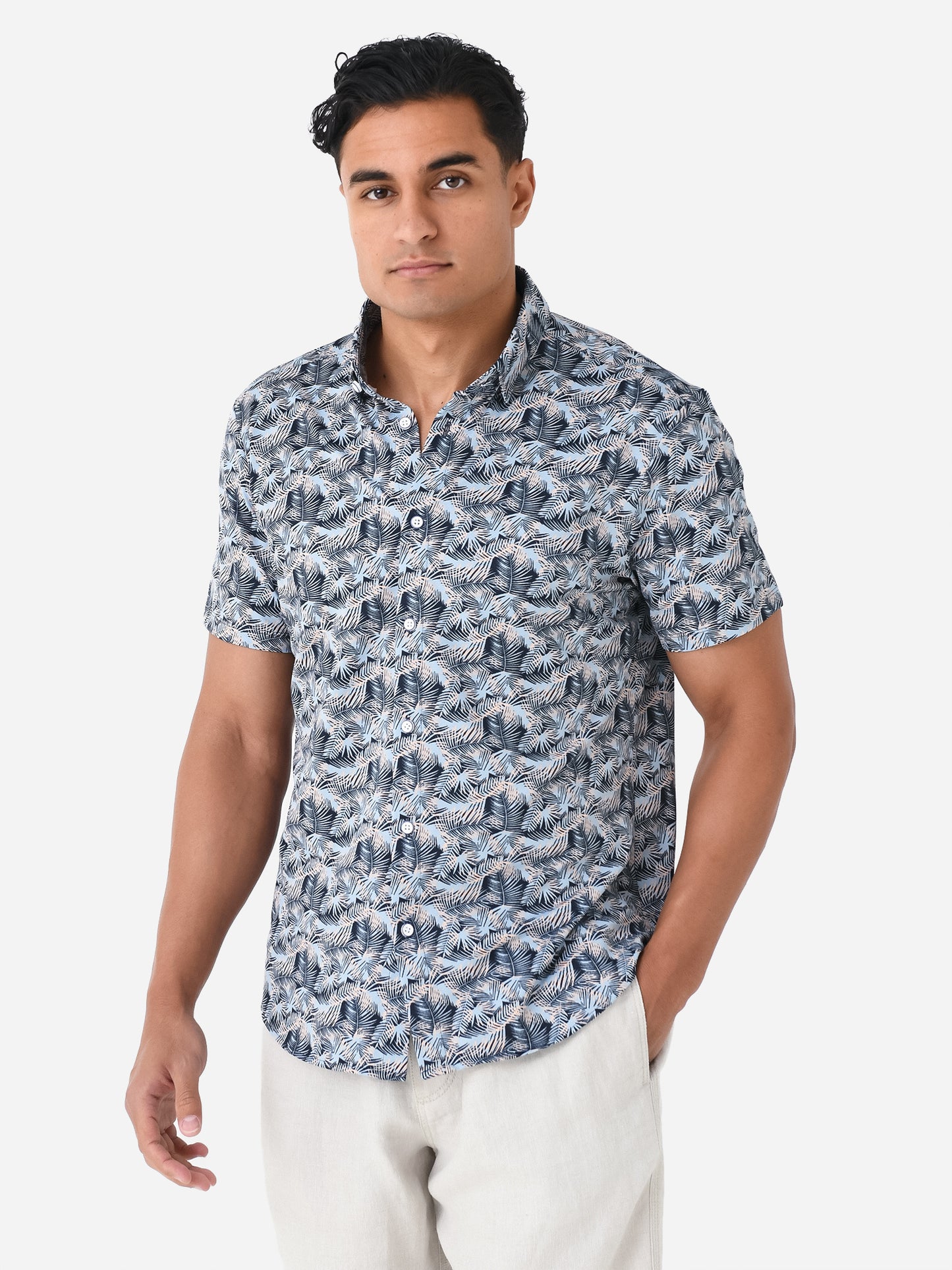 Mizzen+Main Men's Halyard Short Sleeve Button-Down Shirt