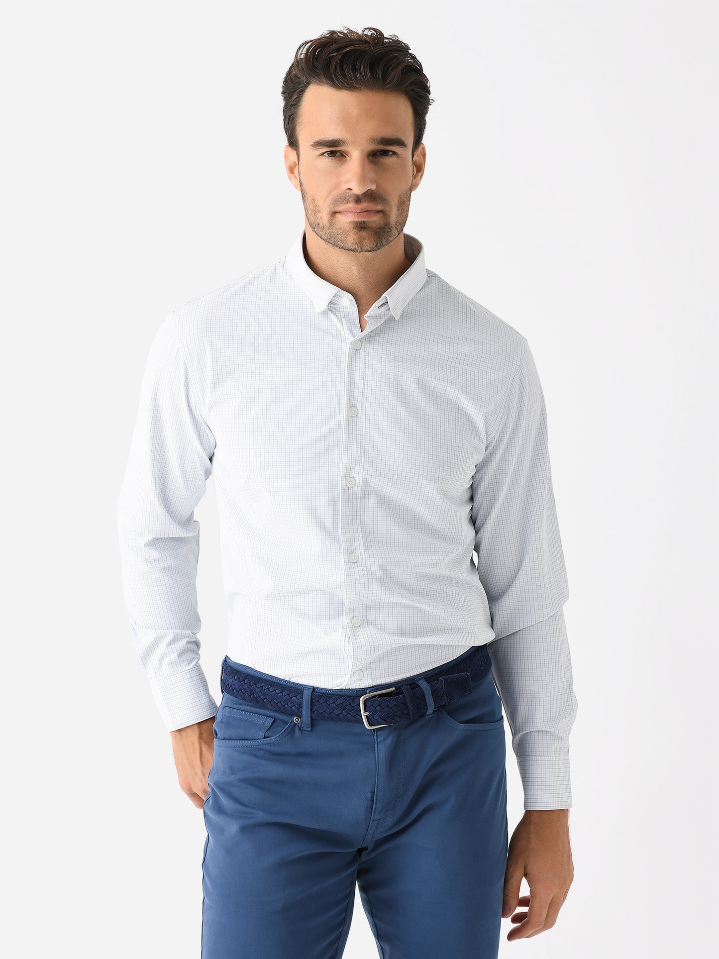 Mizzen+Main Men's Trim Leeward No Tuck Dress Shirt