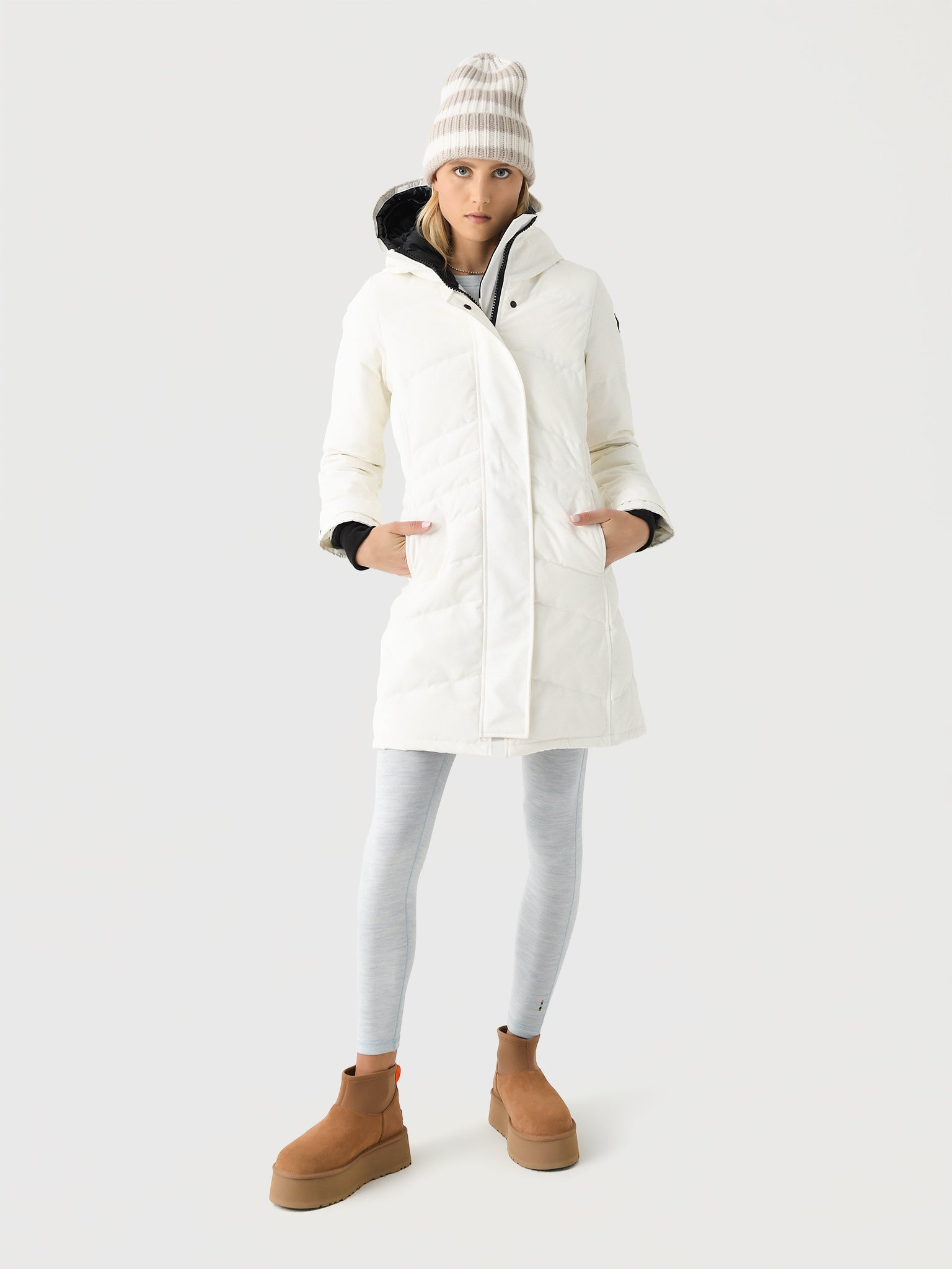 Lorette canada goose white online