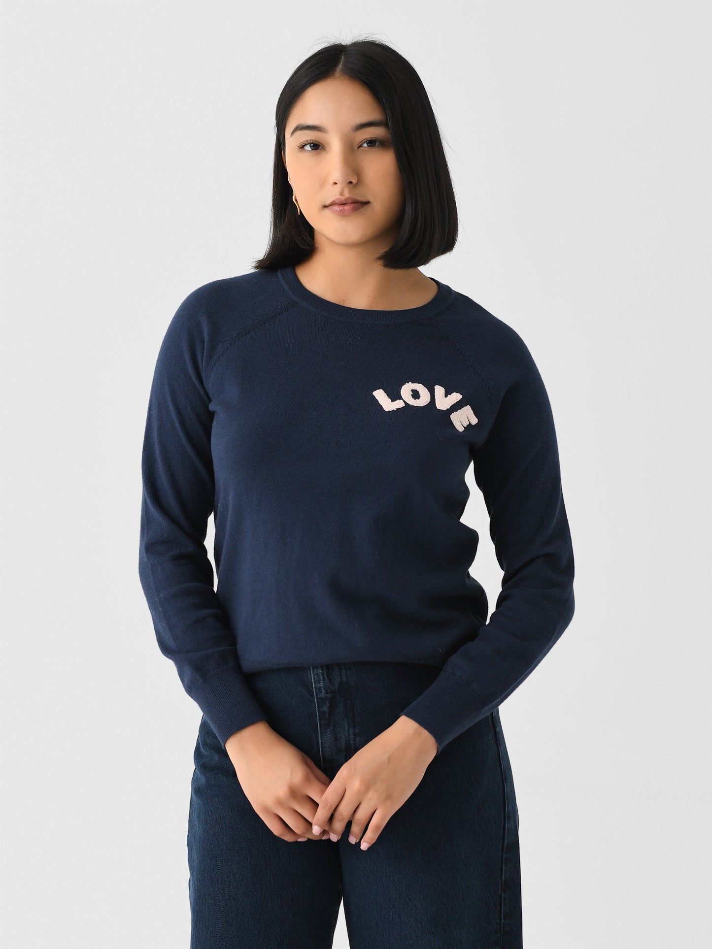 J Society Women's Love Crew Sweater