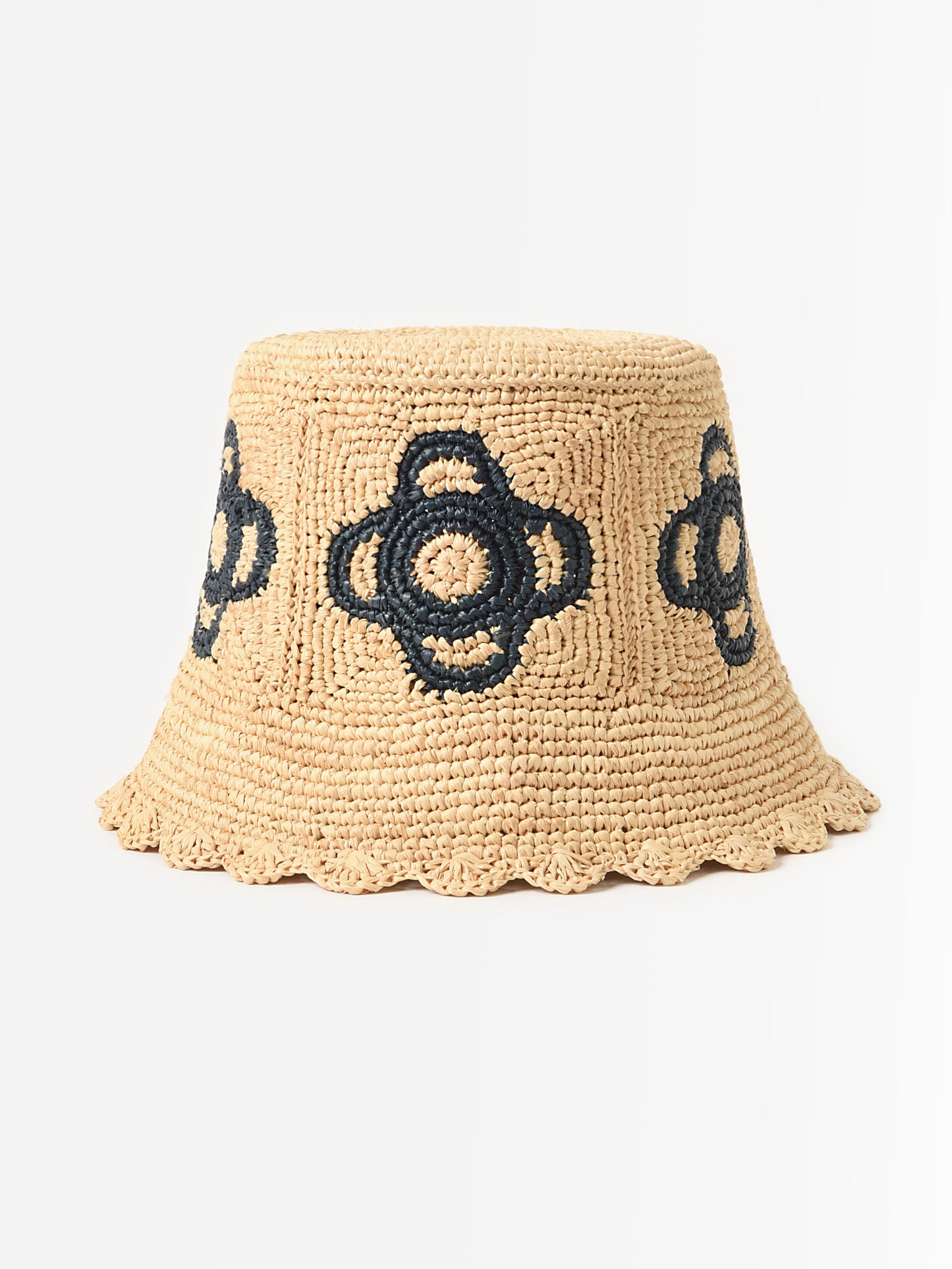 Destree Women's Bob Raffia Flower Hat