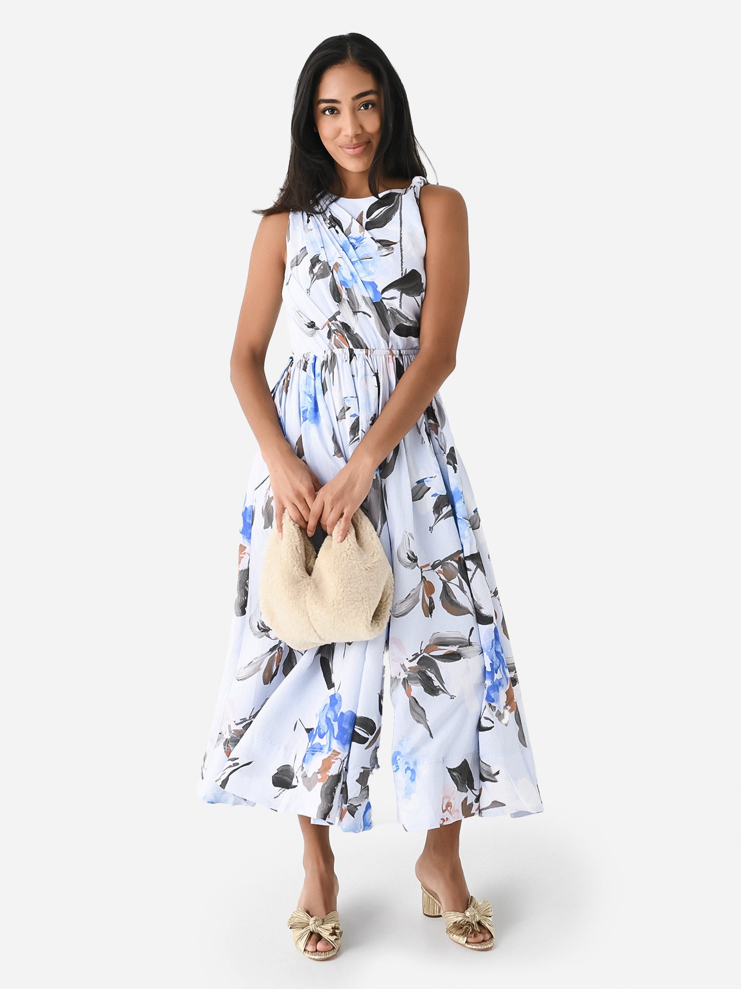 AJE Women's Abbey Twisted Midi Dress