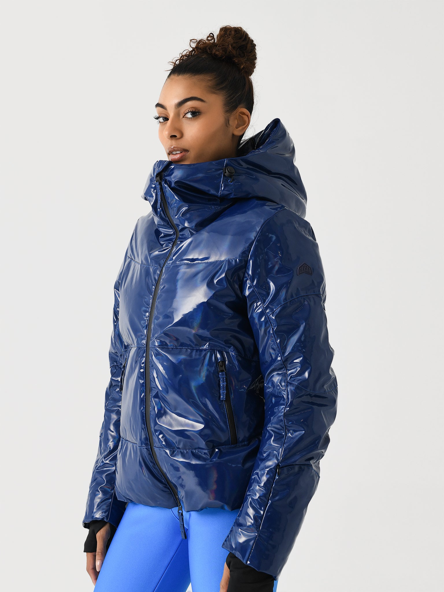 Metallic ski jacket hotsell