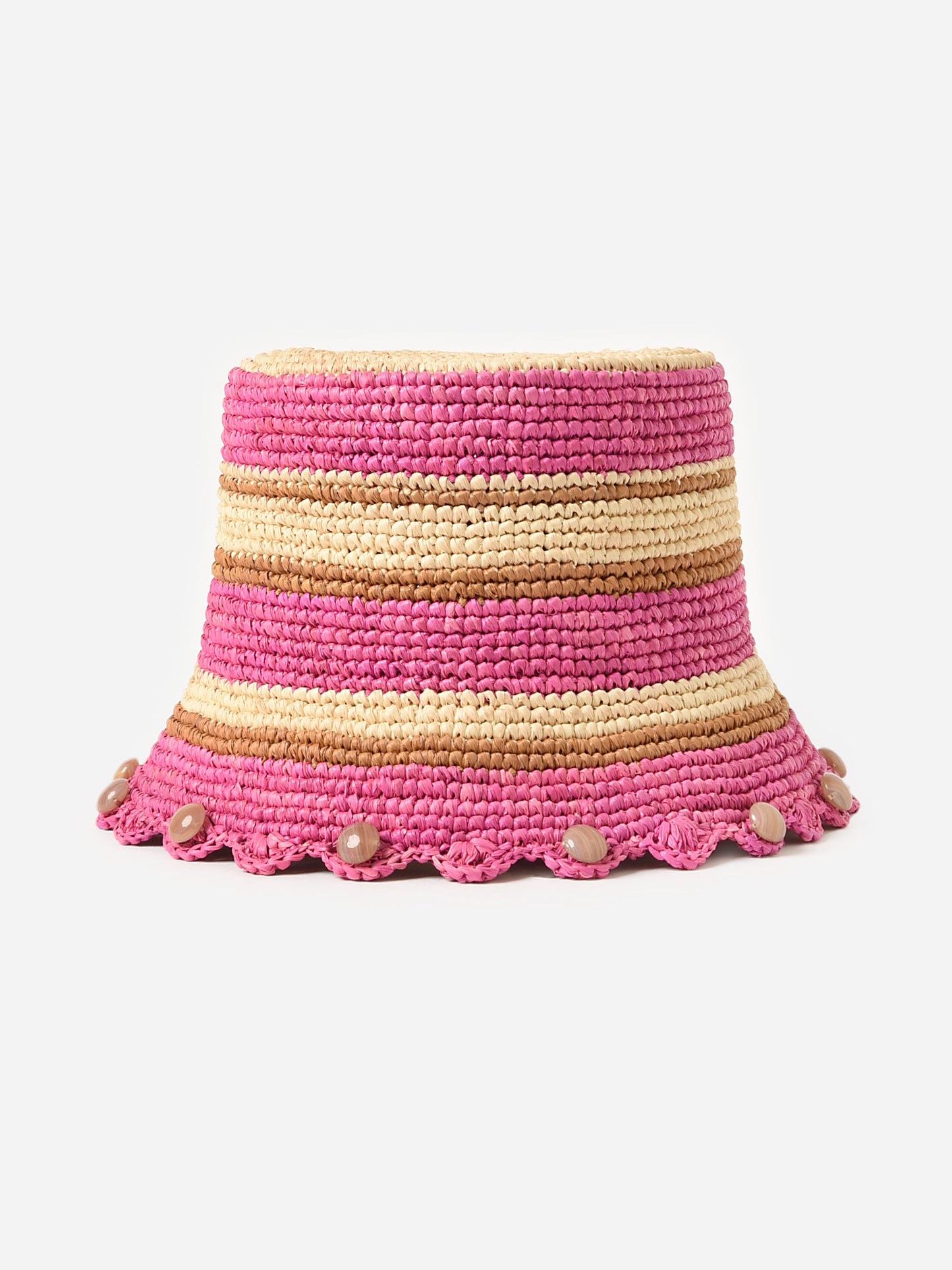 Destree Women's Bob Raffia Stripes Hat