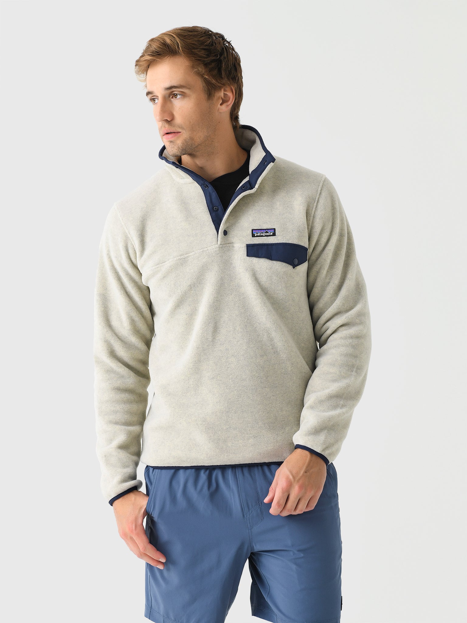 Patagonia men's polyester fleece pullover best sale