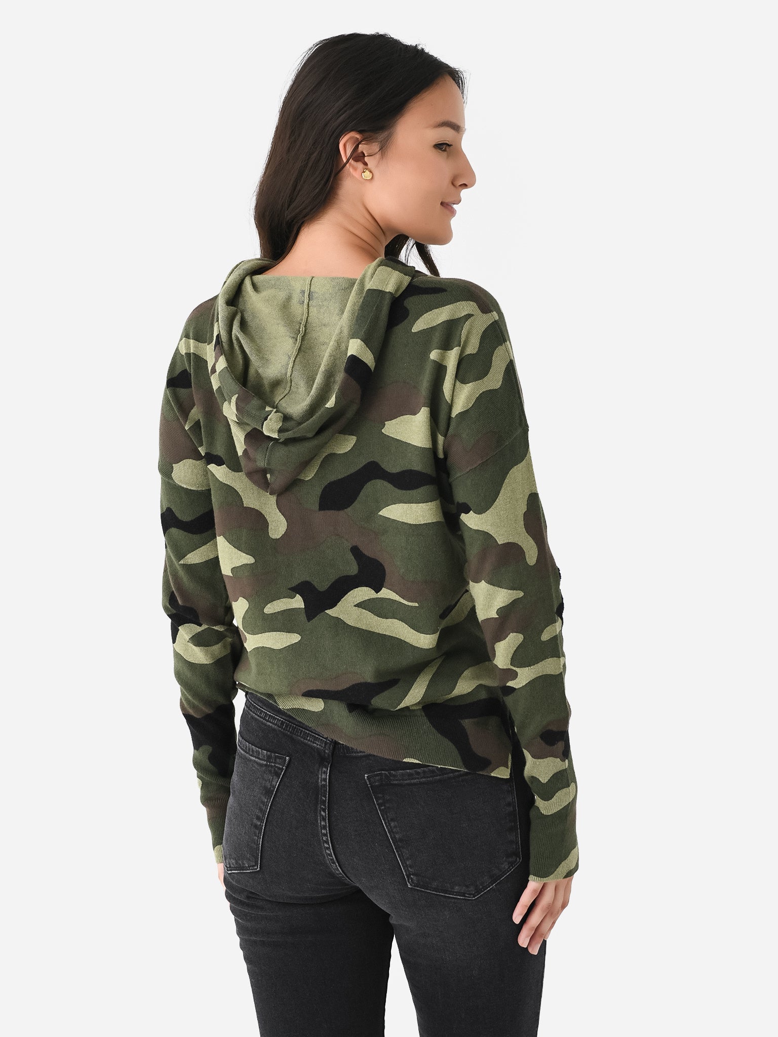 Camo sale sweater womens