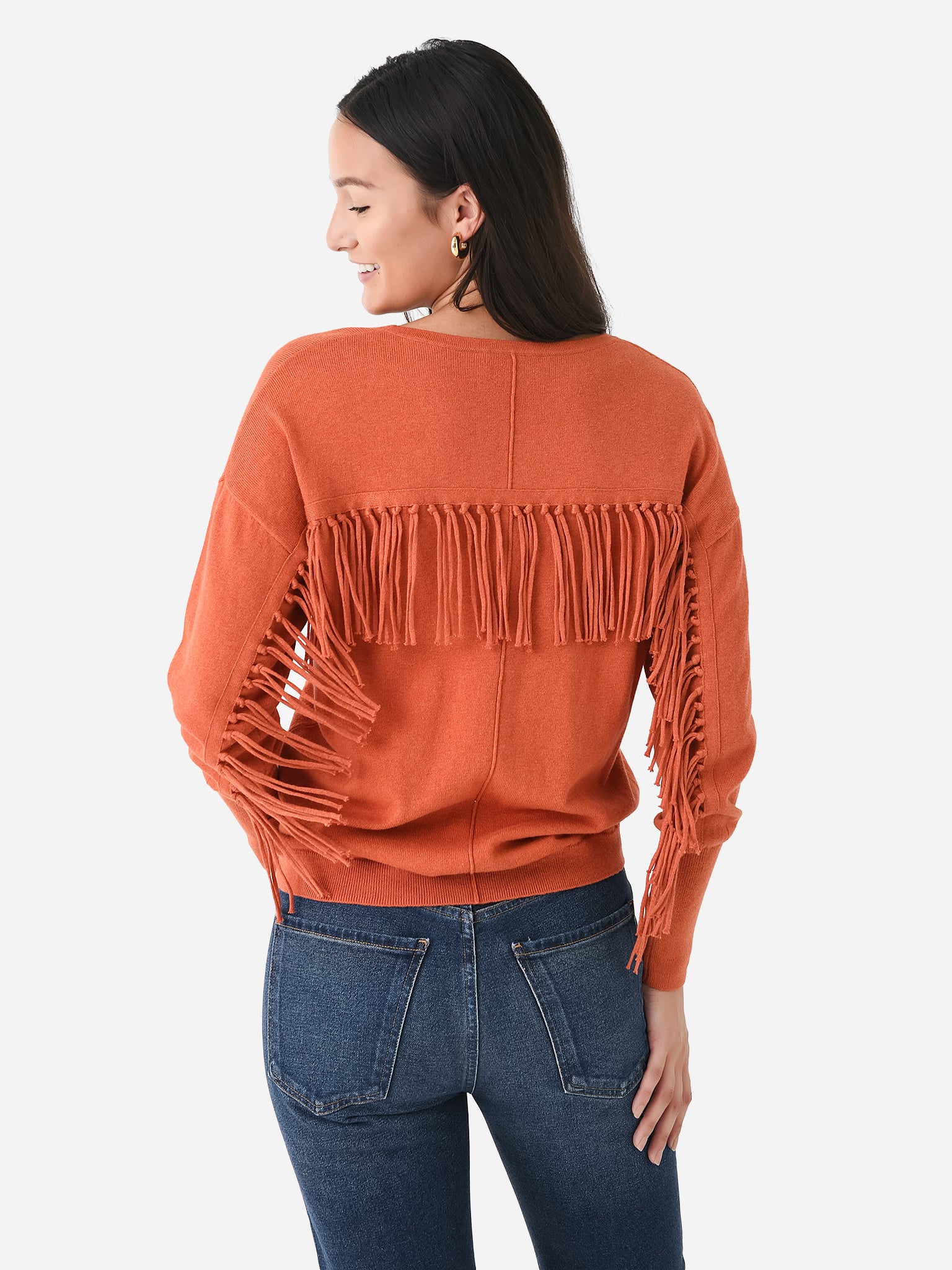 Womens sale fringe sweater