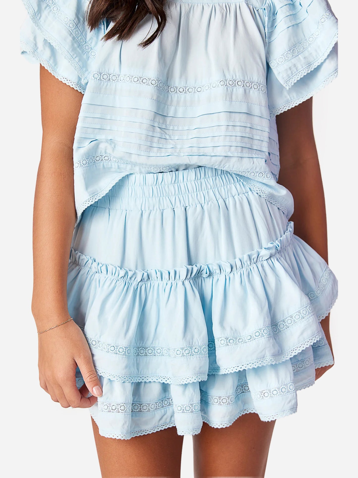 Cake For Dinner Girls' Brianna Lace Skirt