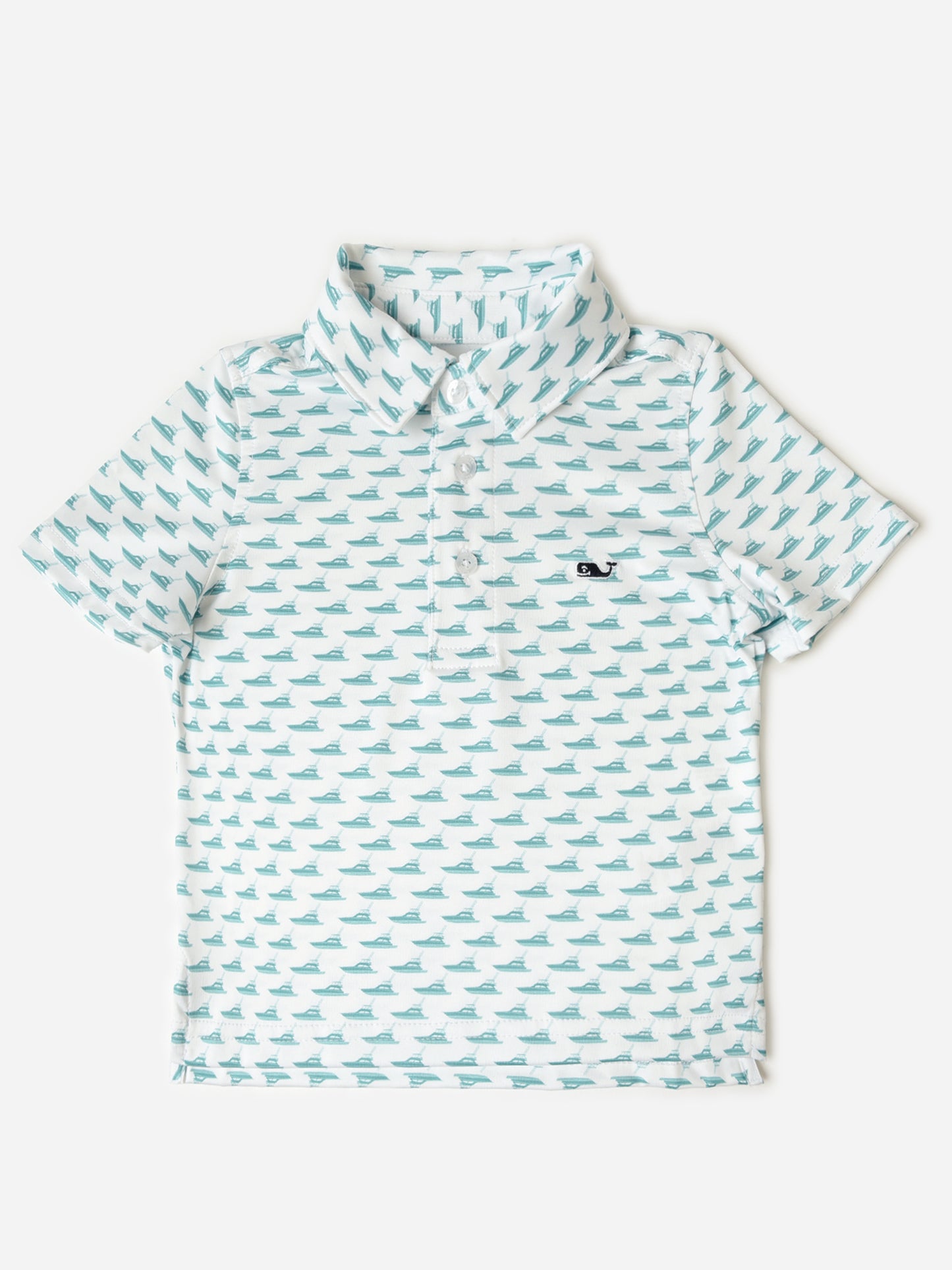 Vineyard Vines Boys' Printed Sankaty Polo