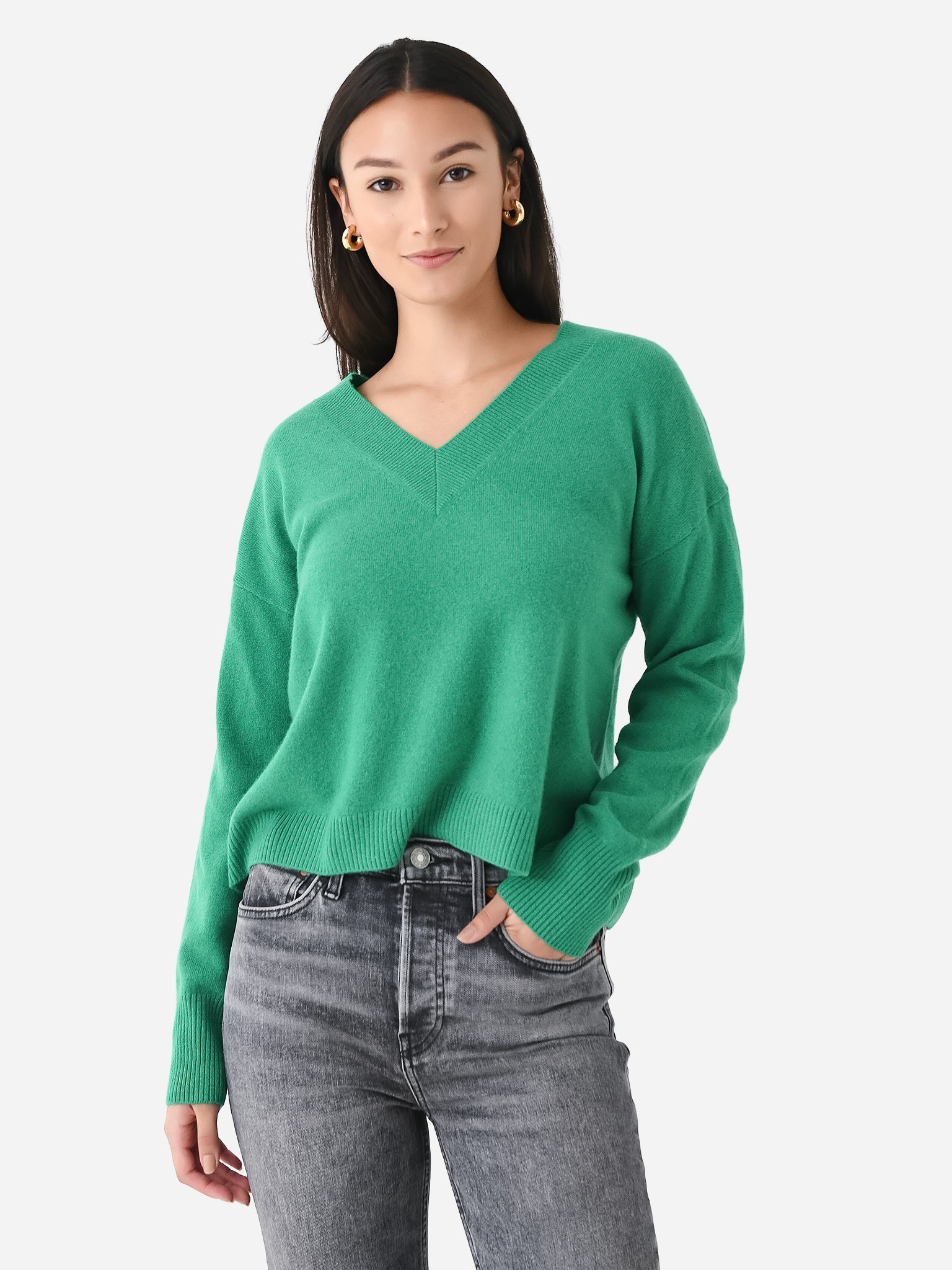 Adriano Goldschmied Wool Cashmere shops V Neck