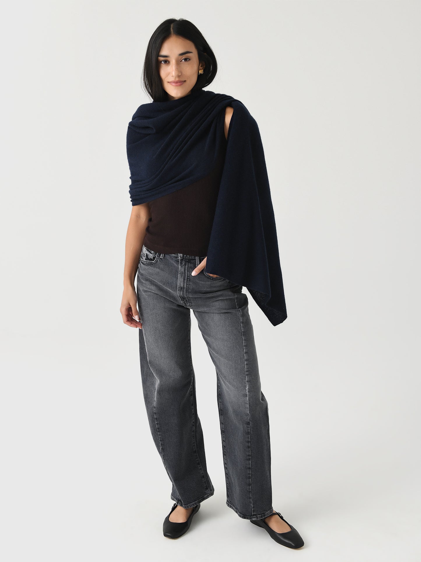 White + Warren Cashmere Travel Wrap