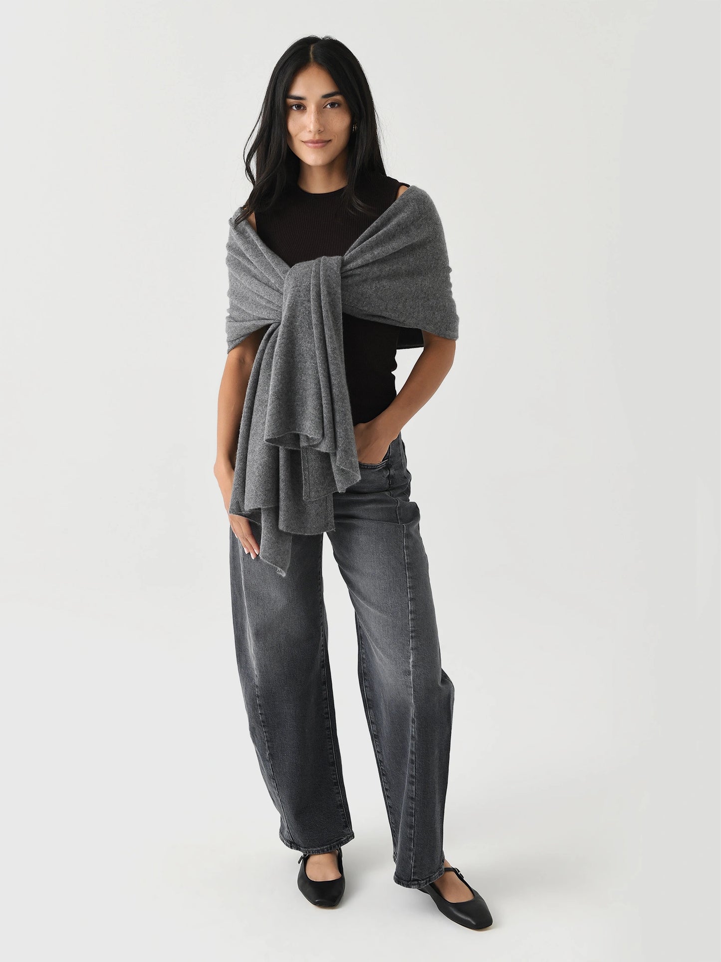 White + Warren Cashmere Travel Wrap