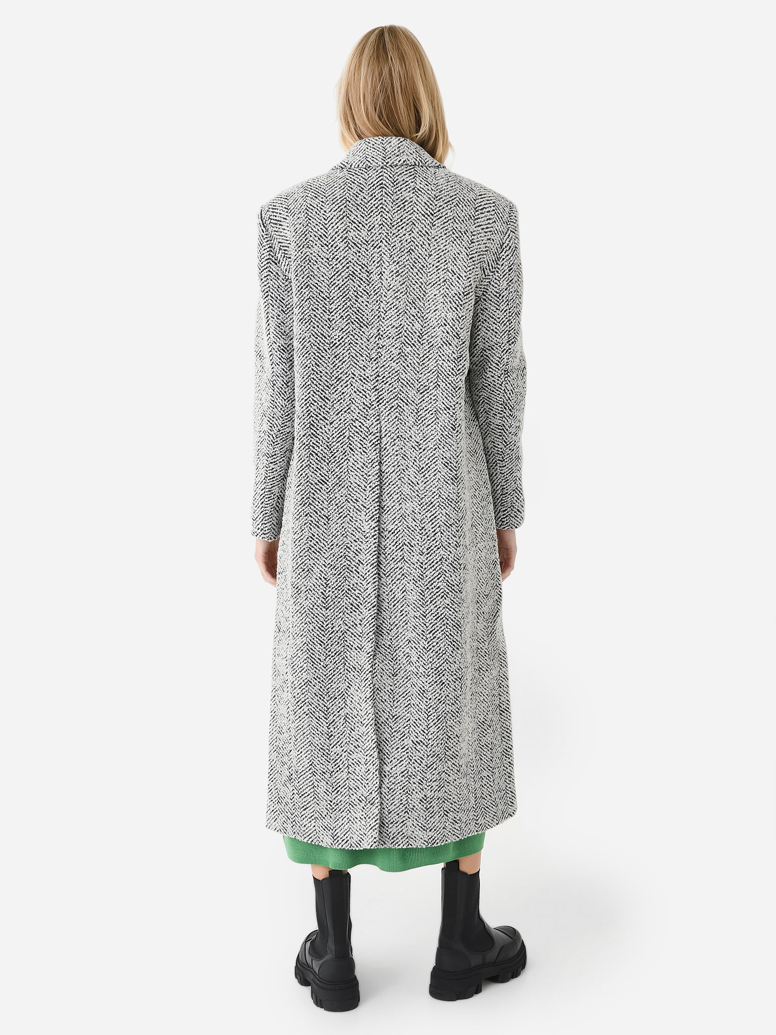 Remain Women's Herringbone Boxy Coat