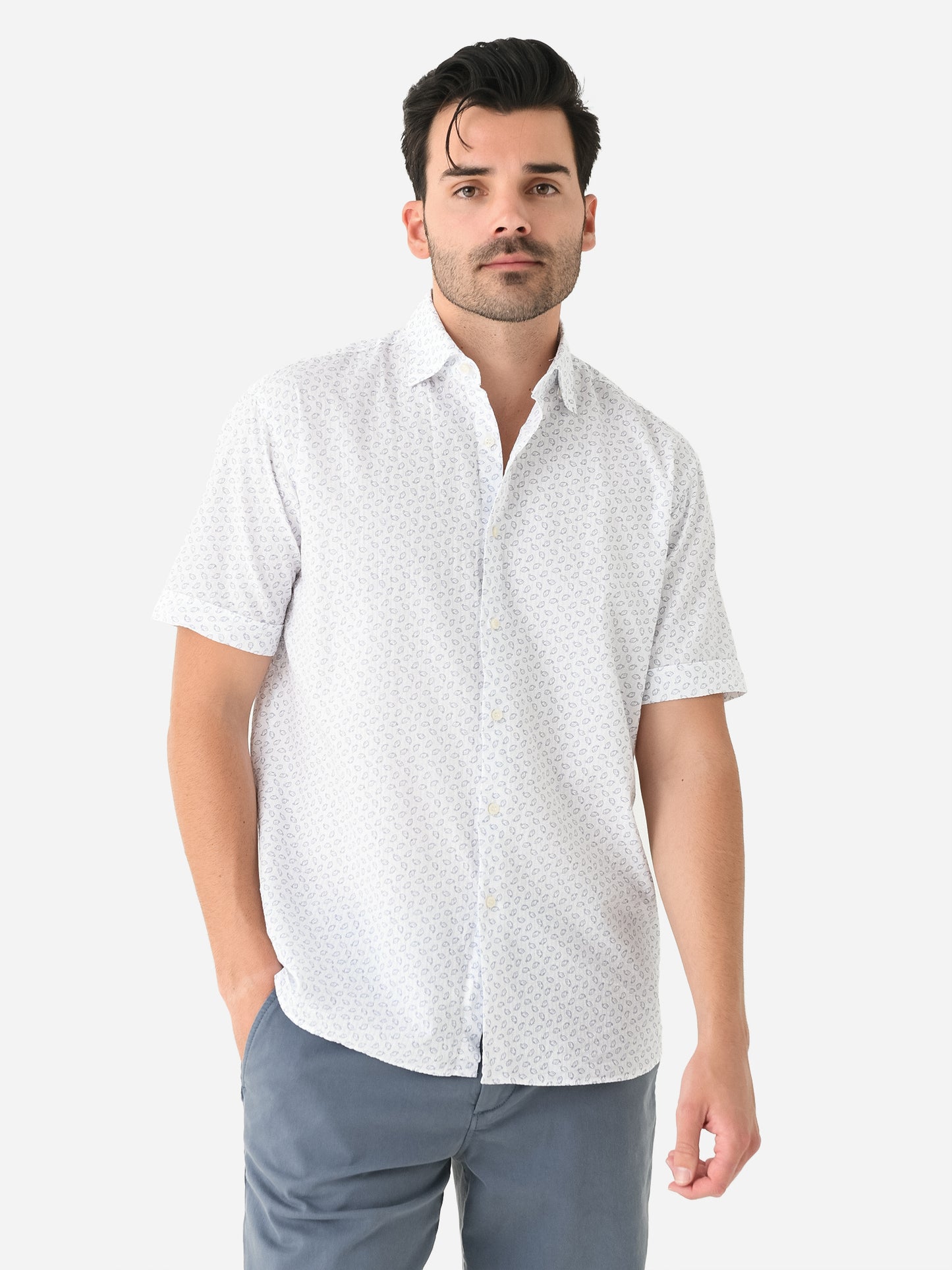 Miller Westby Men's Lemonweir Short Sleeve Button-Down Shirt