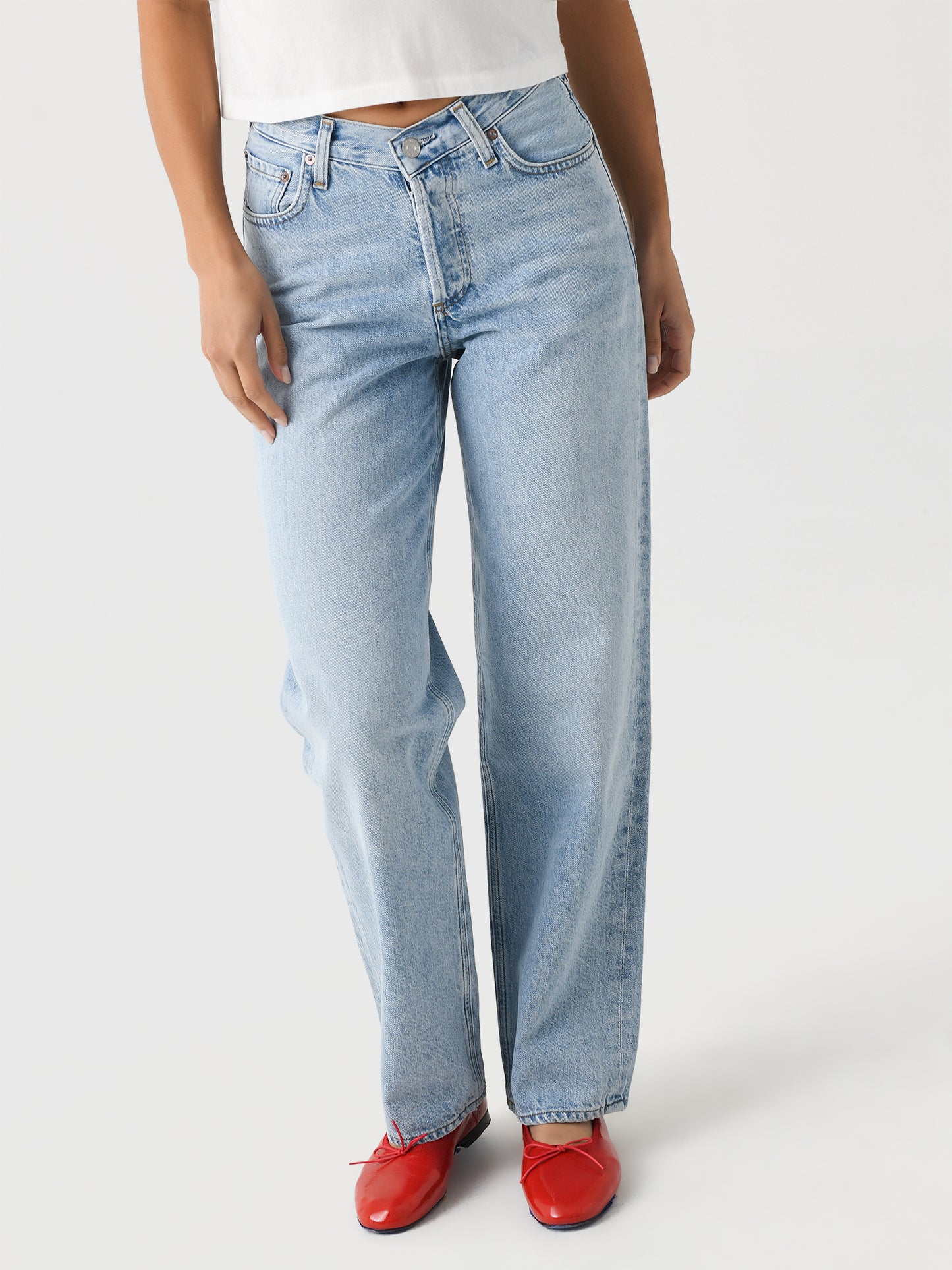 Agolde Women's V-Waist Baggy Jean