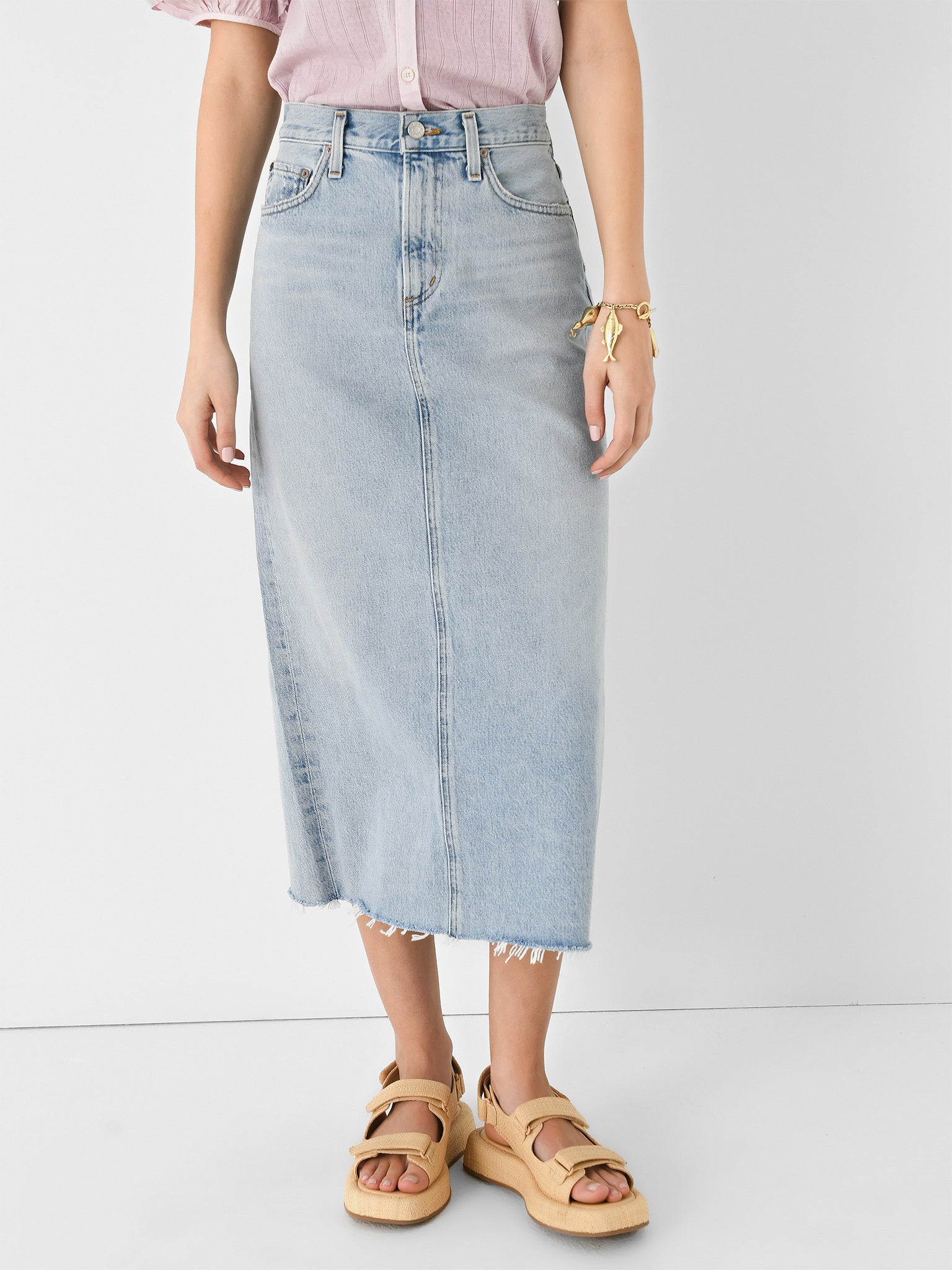 Agolde Women s Della Denim Skirt saintbernard