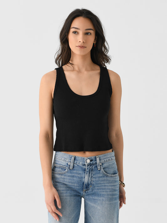 AMO Women's Crop Rib Tank