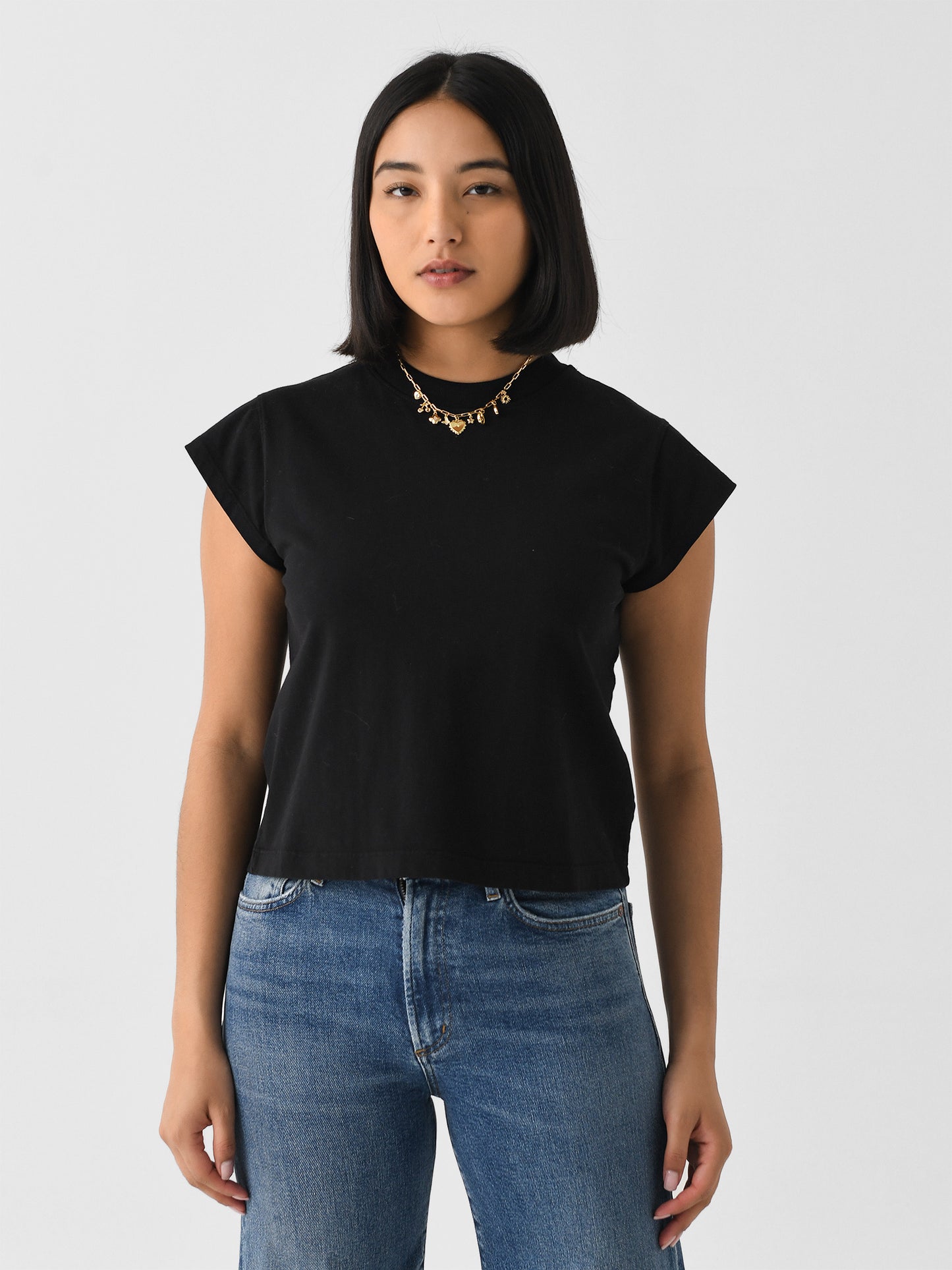 Agolde Women's Bryce Cap Sleeve Tee