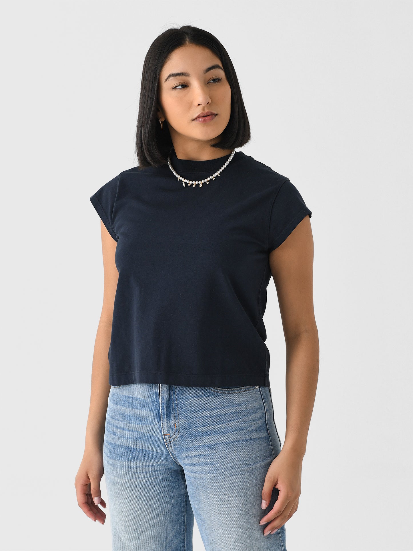 Agolde Women's Bryce Cap Sleeve Tee