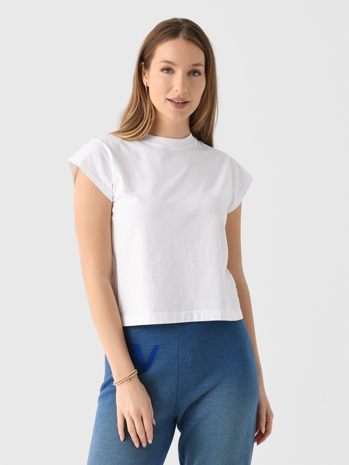 Agolde Women's Bryce Cap Sleeve Tee