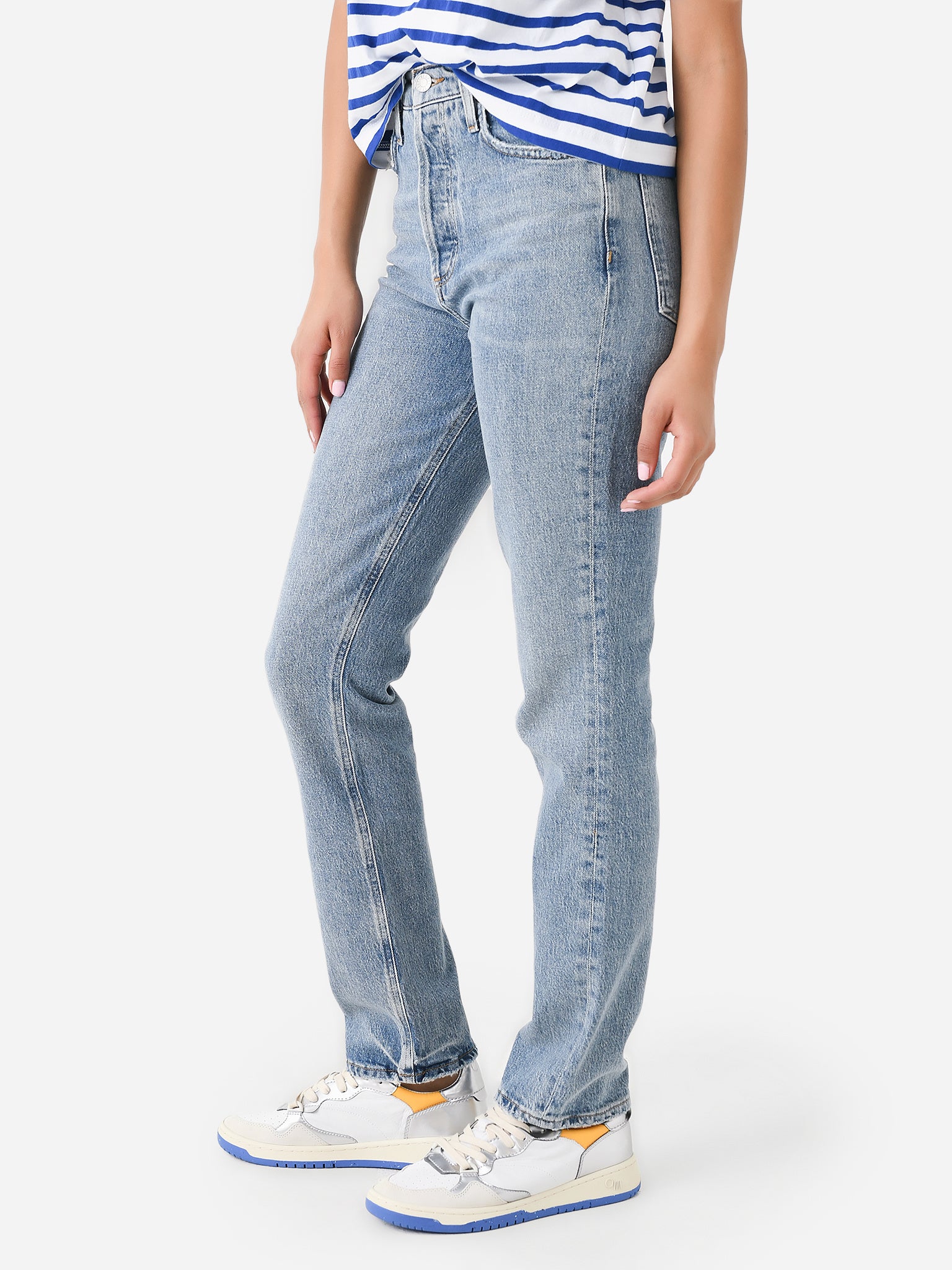 Agolde Women s Freya High Rise Slim Jean saintbernard