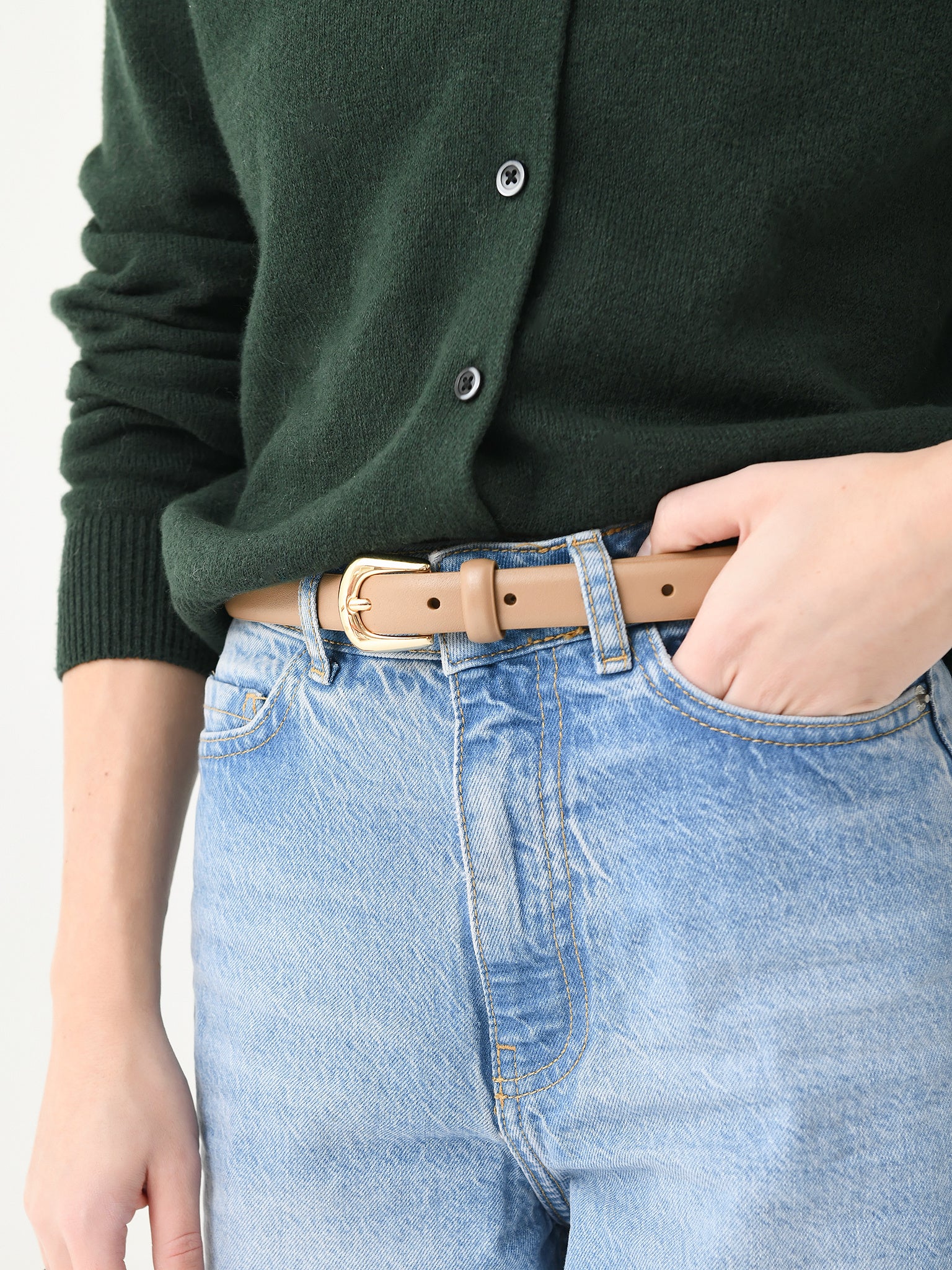 B Low The Belt Women s Kennedy Mini Leather Belt saintbernard