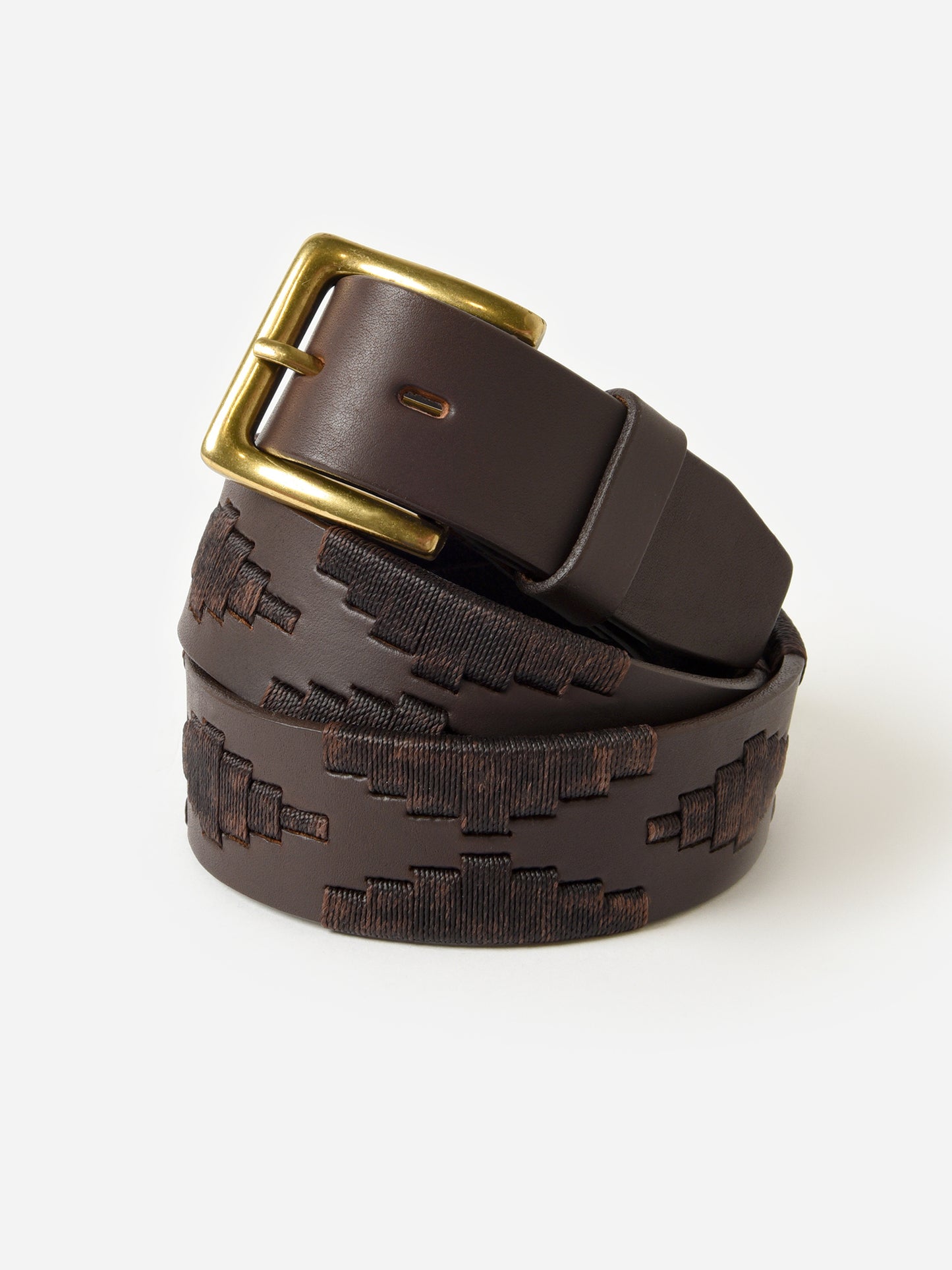 La Matera Men's Limited Edition: Castano Polo Belt