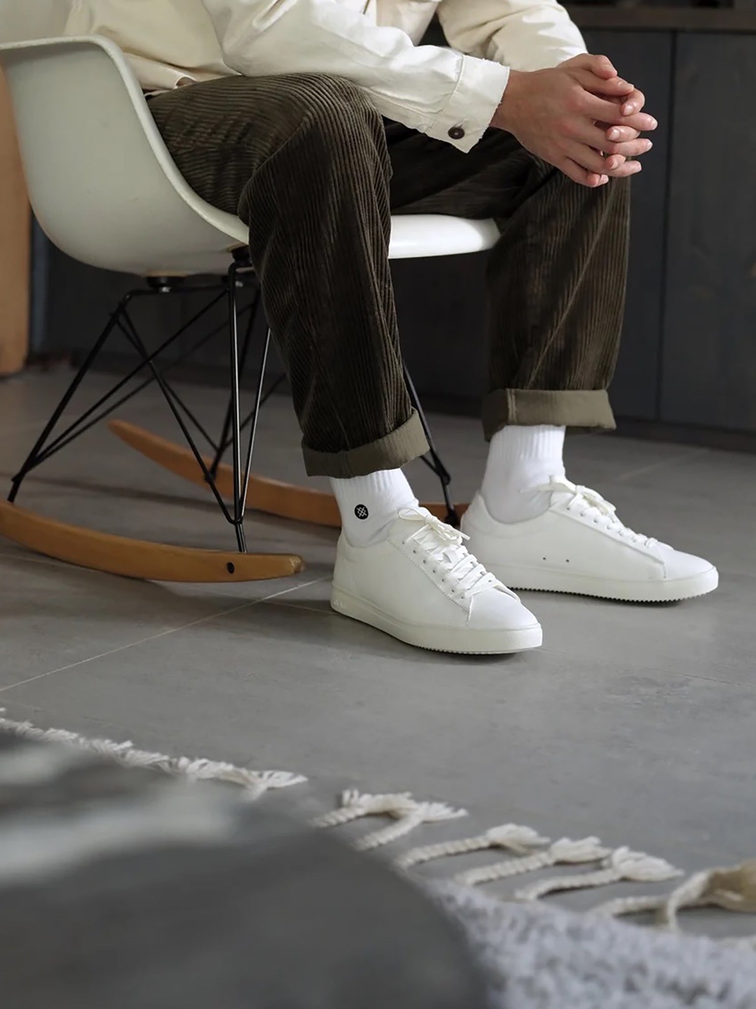 Clae on sale leather sneakers