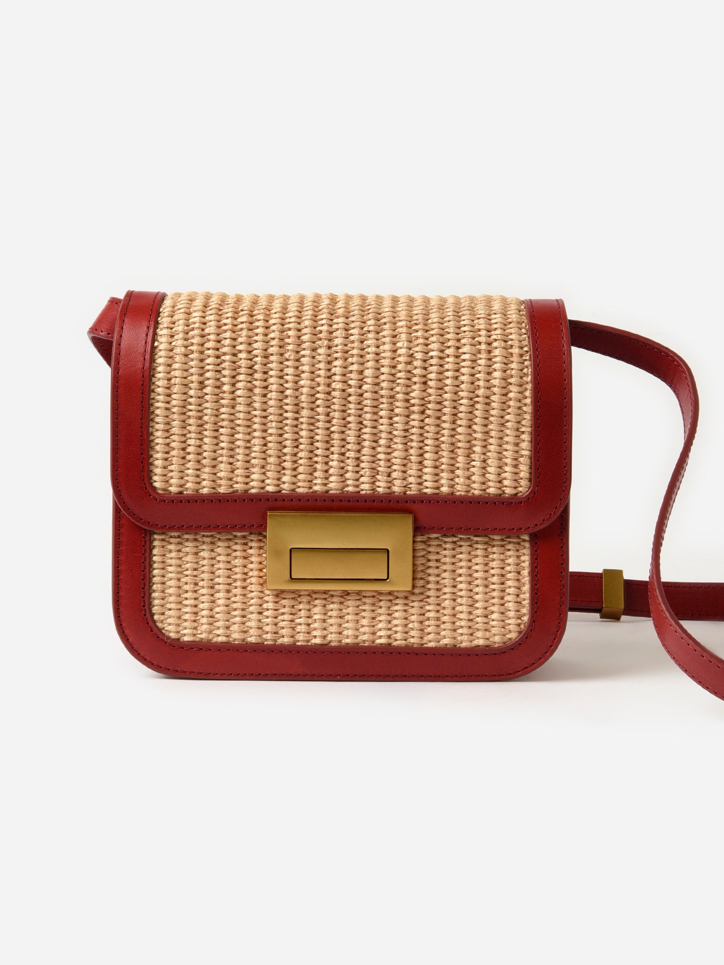 Loeffler Randall Desi Straw Crossbody Bag