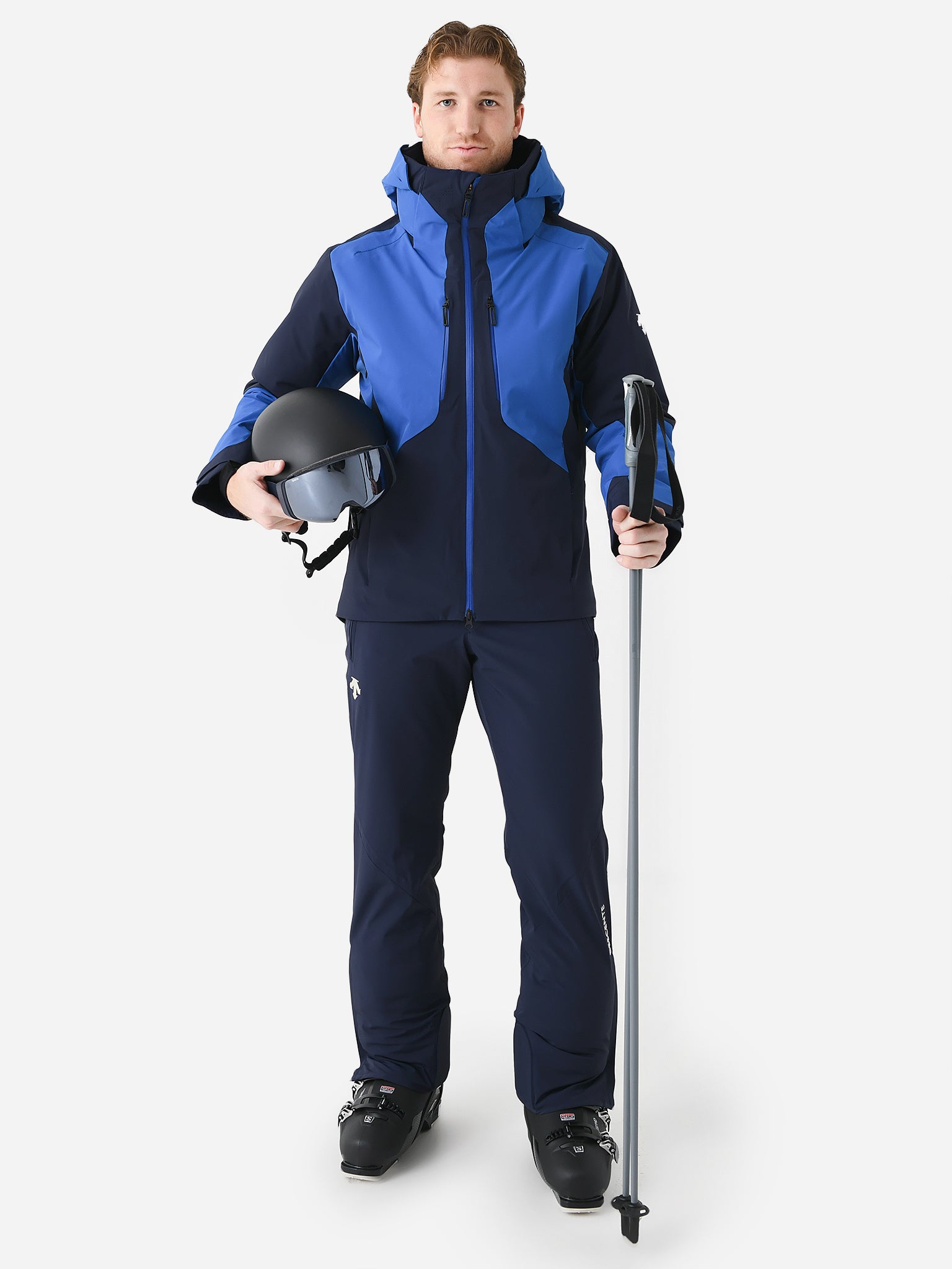 Men's DESCENTE Swiss World Championship Insulated Ski Jacket Full Zip  Hooded L