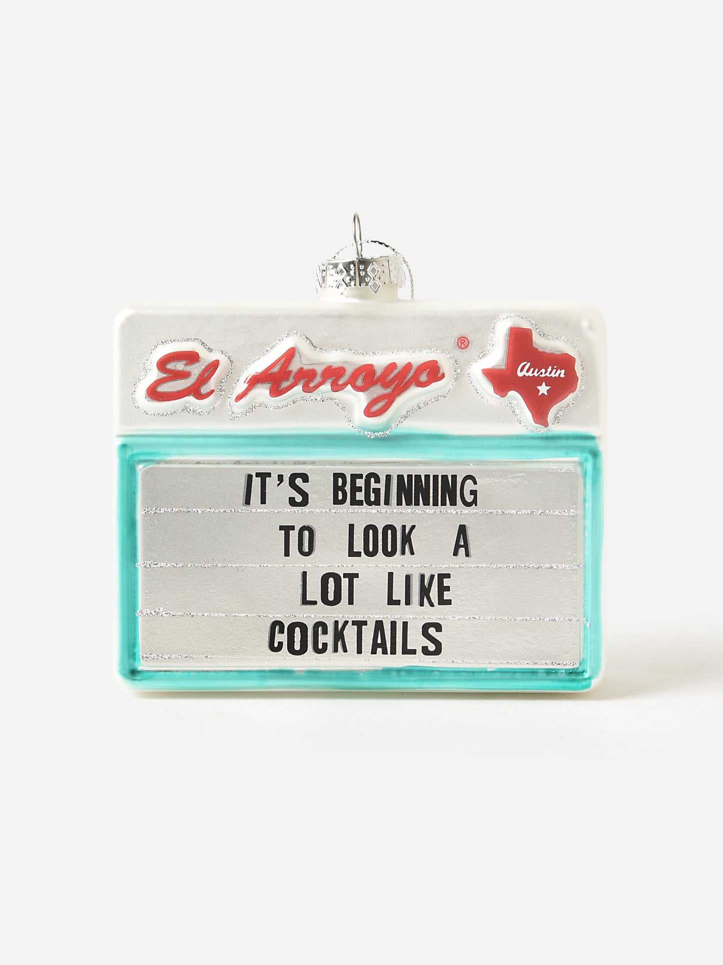 Cozumel Publishing Company El Arroyo Glass Ornament