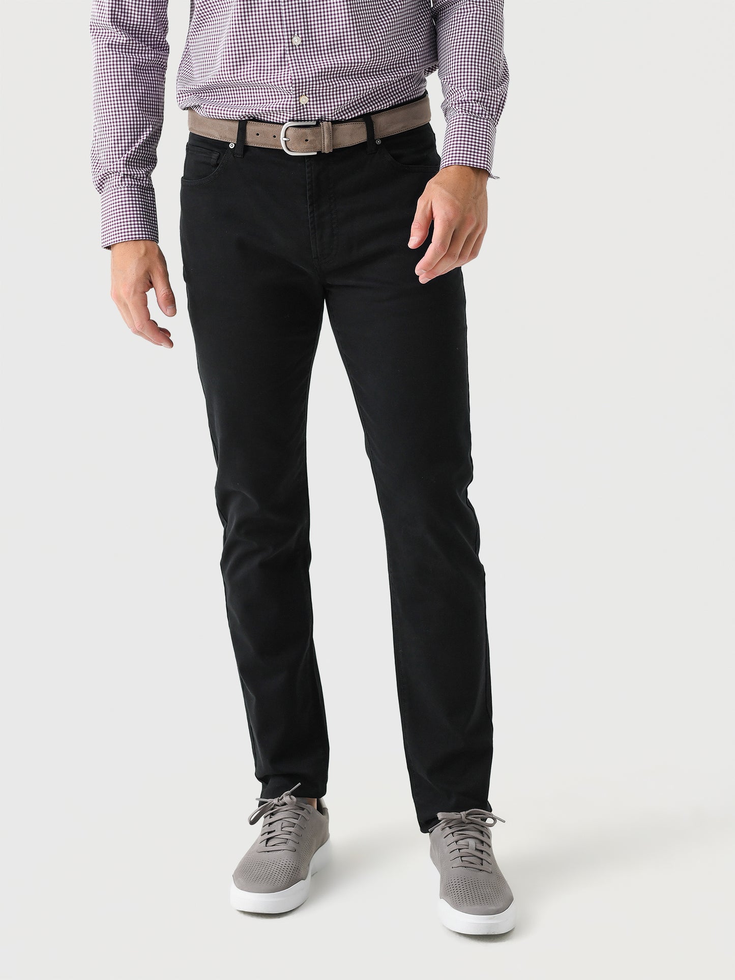 RYE51 Men's French Terry Comfort Stretch Five-Pocket Pant