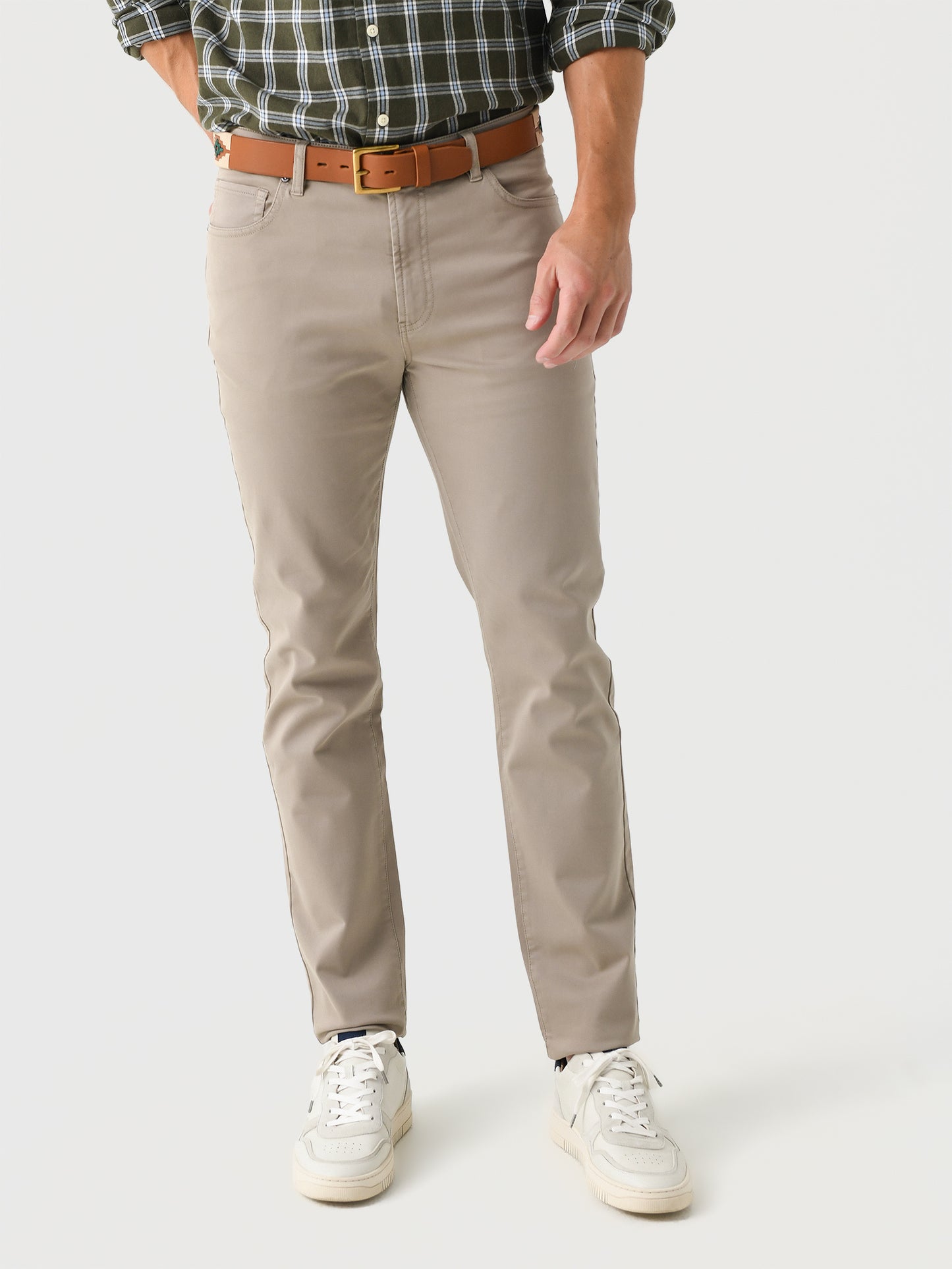 RYE51 Men's French Terry Comfort Stretch Five-Pocket Pant