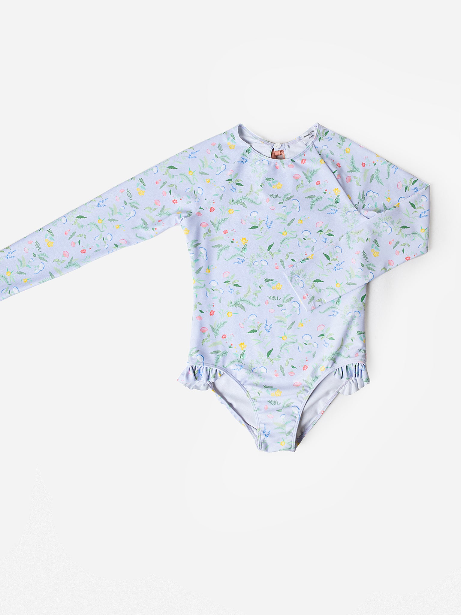 Minnow Girls' Rash Guard One-Piece Swimsuit – saintbernard.com