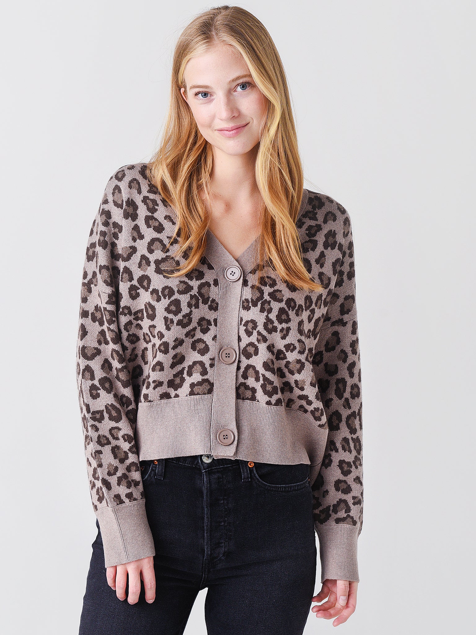 Women's hot sale leopard cardigans