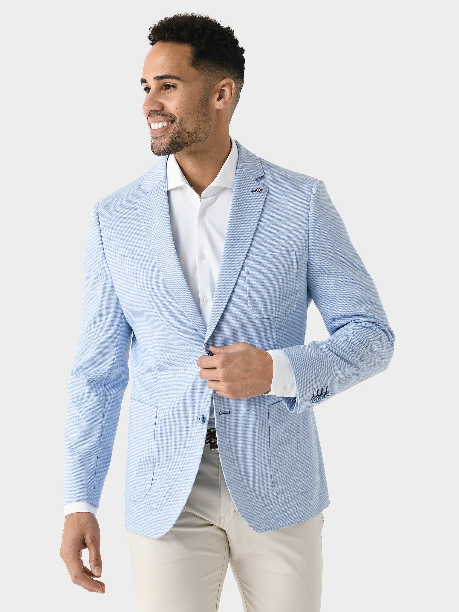 Blue Industry Men's Blue Stretch Blazer – saintbernard.com