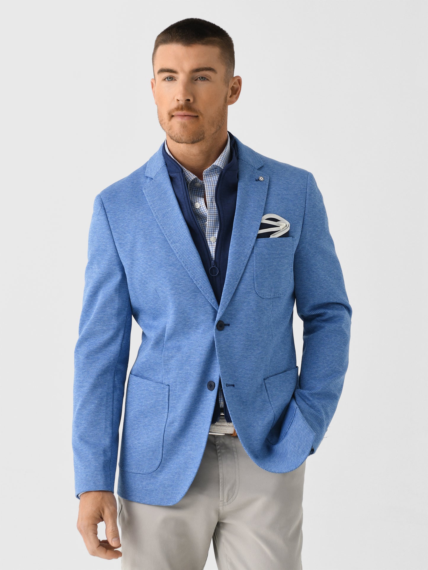 Blue Industry Men's Stretch Inlay Blazer