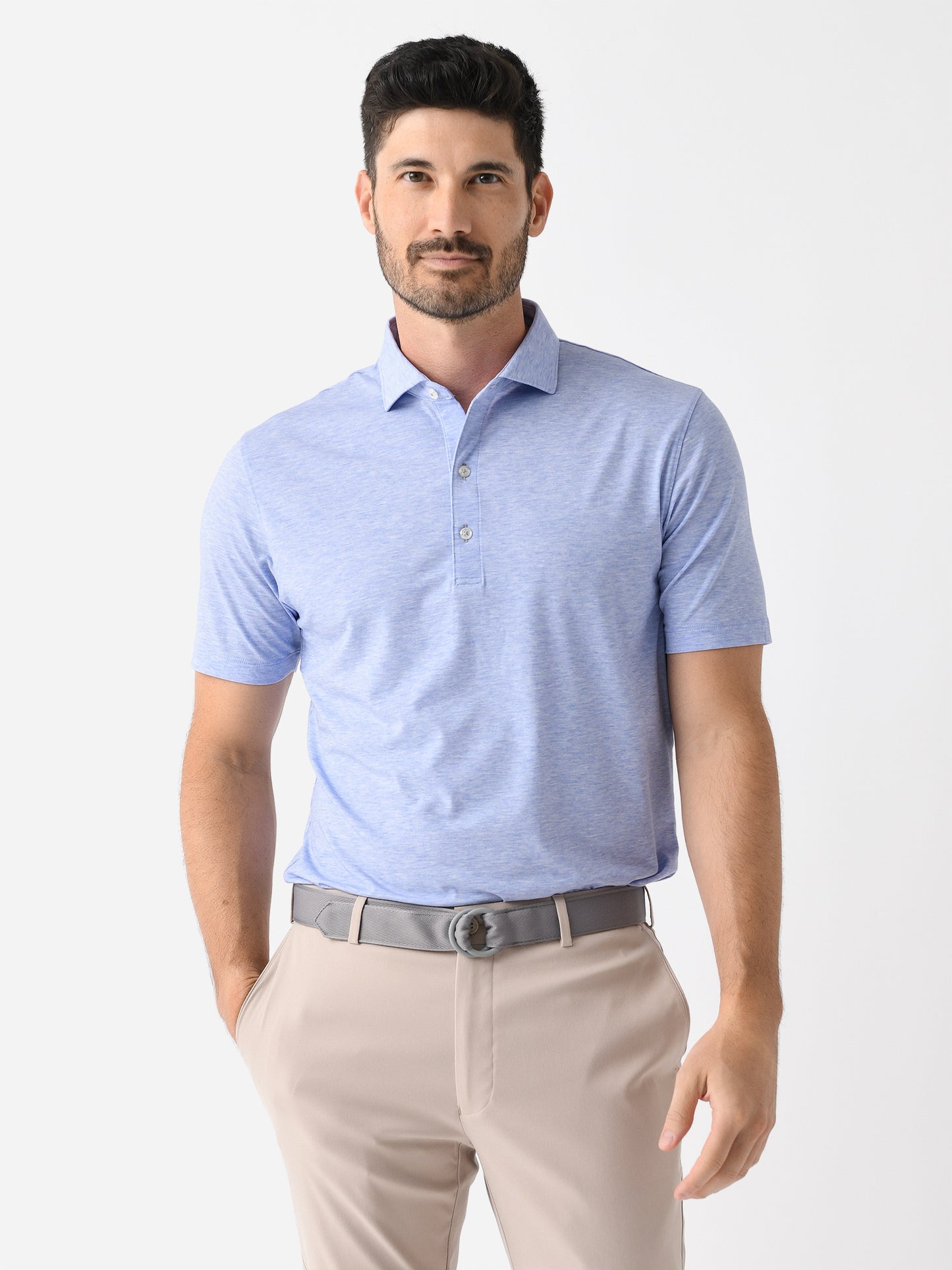 Johnnie-O Men's Maddox Solid Top Shelf Performance Polo