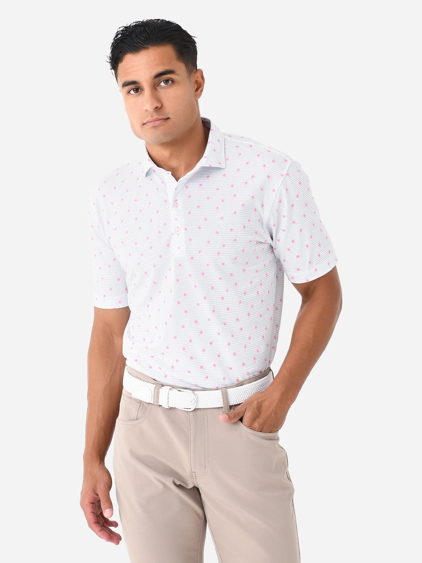 Johnnie-O Men's Palm Springs Top Shelf Printed Polo