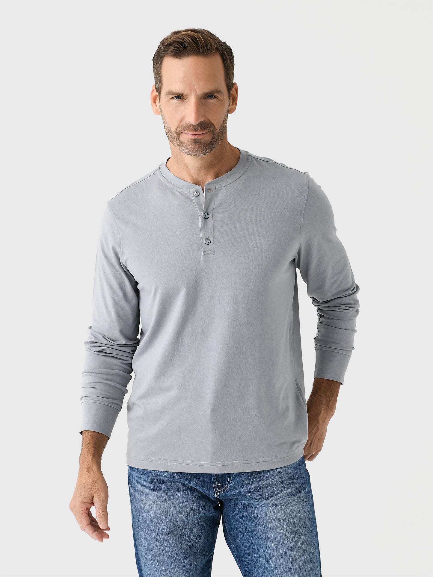 Orchard + Broome Men's Rivington Long Sleeve Henley Tee