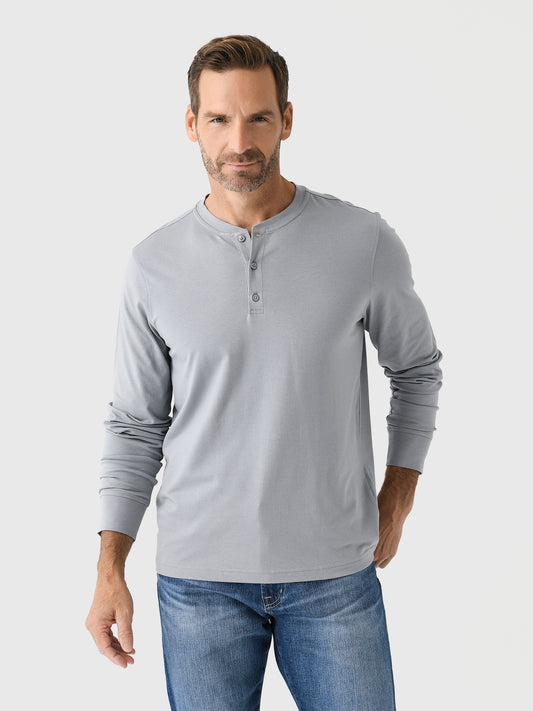 Orchard + Broome Men's Rivington Long Sleeve Henley Tee