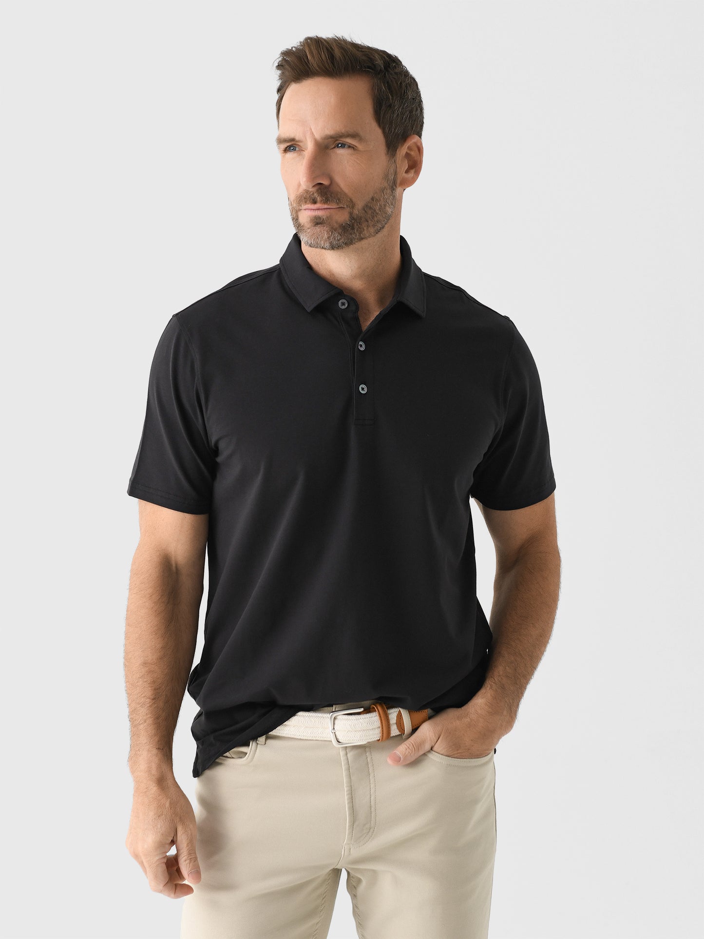 Orchard + Broome Men's Grand Pima Stretch Polo