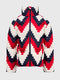 CHEVRON PRINT-RED