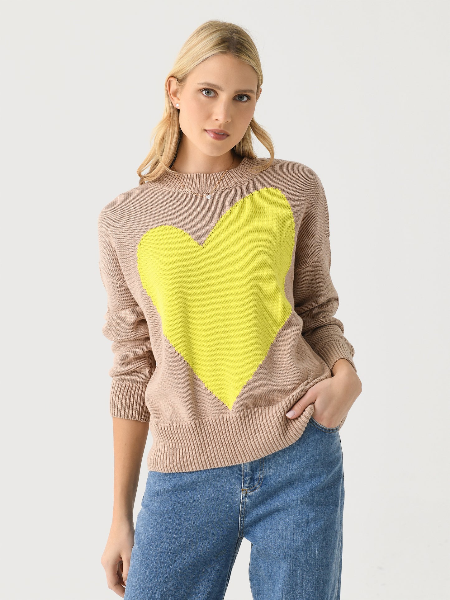 Kerri Rosenthal Women's Benton Imperfect Heart Sweater