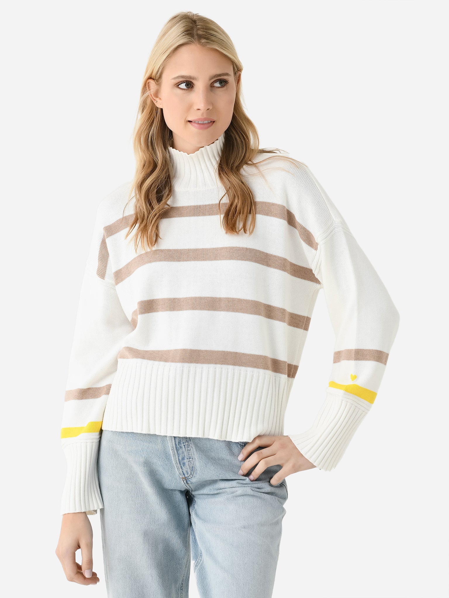 Kerri Rosenthal Women's Marlow Wide Stripe Sweater – saintbernard.com