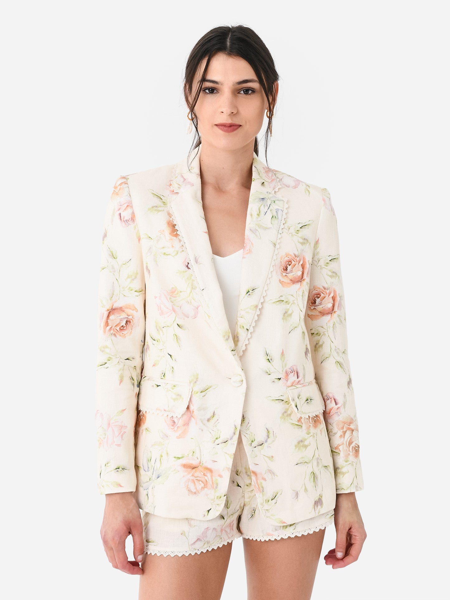 LoveShackFancy Women's Ofra Linen Blazer