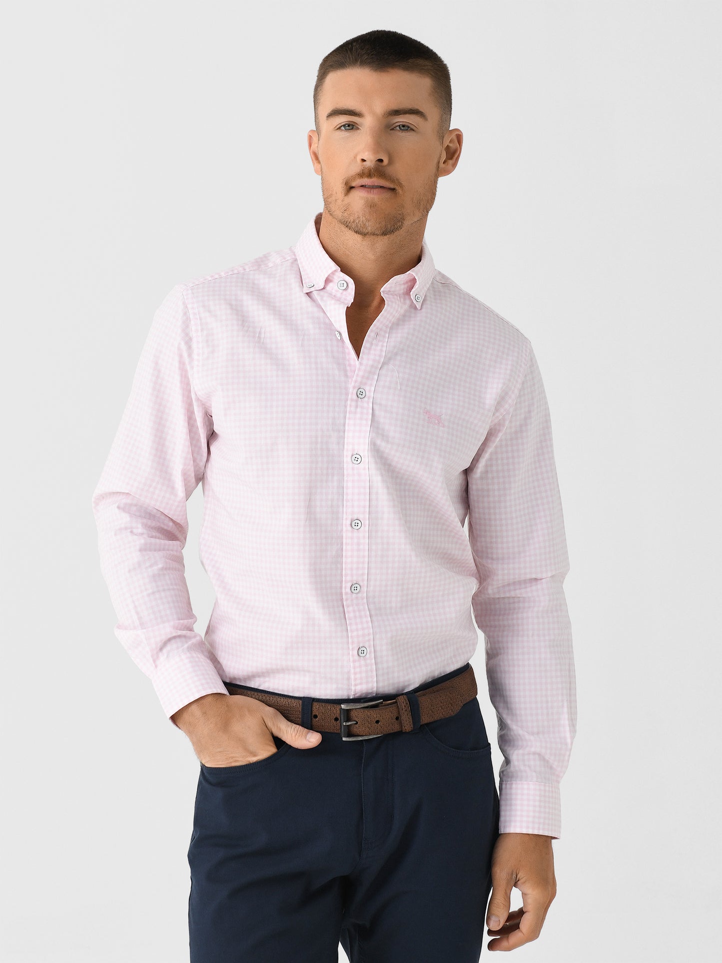 Rodd And Gunn Men's Gunn Check Oxford Sports Fit Shirt