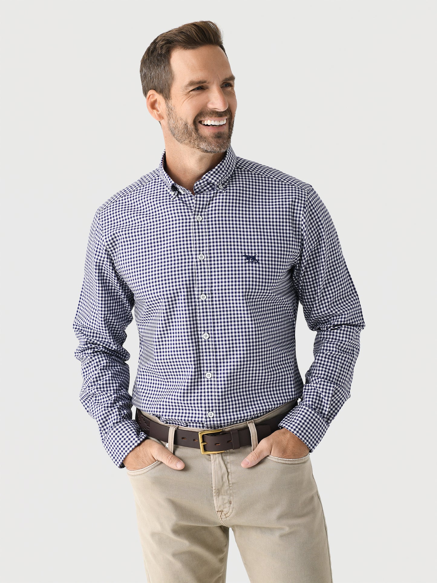 Rodd And Gunn Men's Gunn Check Oxford Sports Fit Shirt